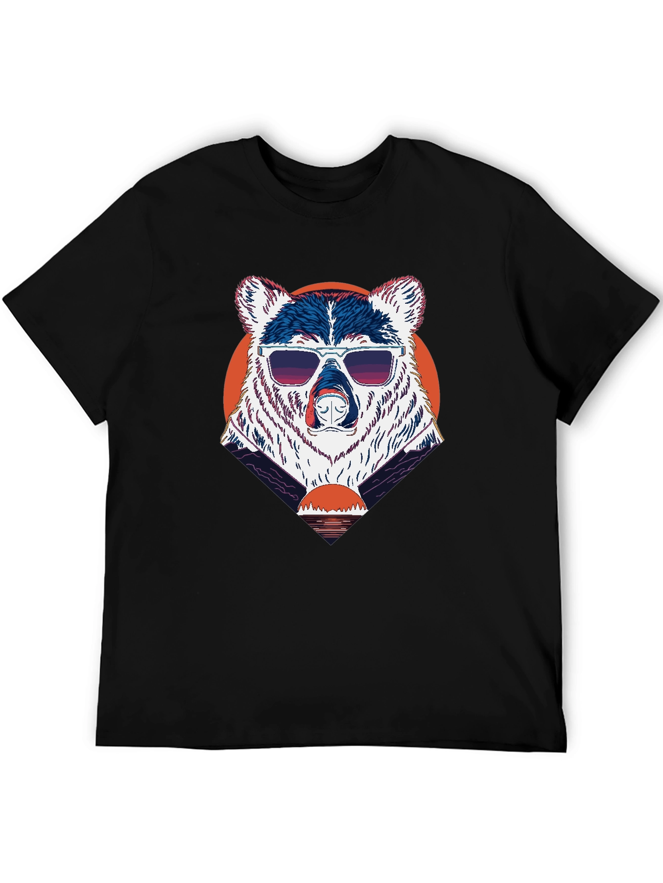 Cool Bear Sunset Graphic Tee