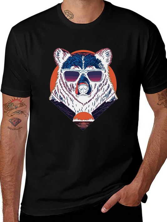 Cool Bear Sunset Graphic Tee