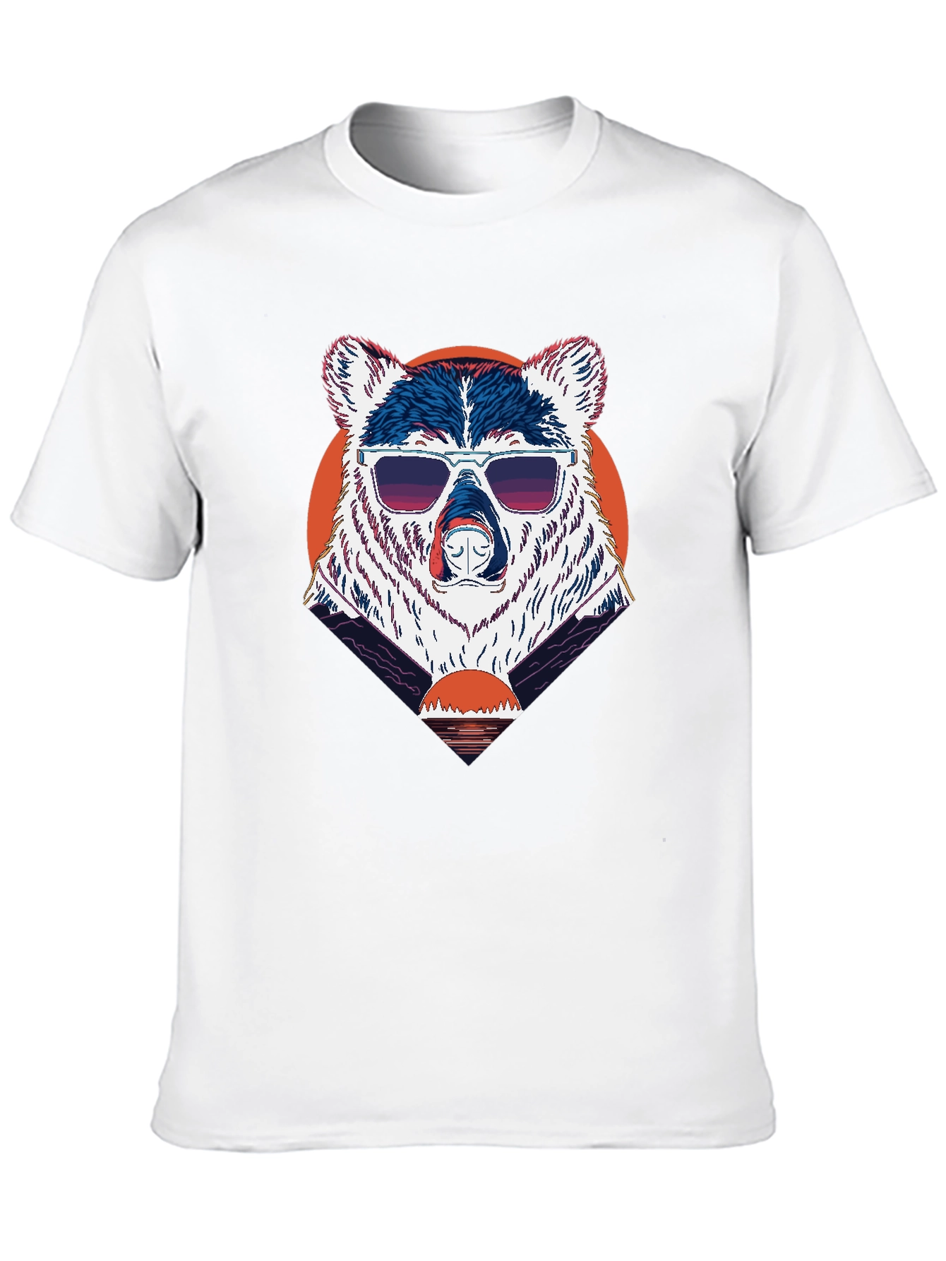 Cool Bear Sunset Graphic Tee