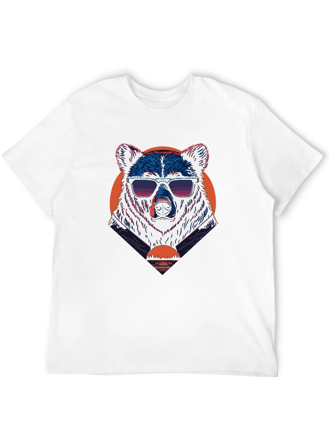 Cool Bear Sunset Graphic Tee