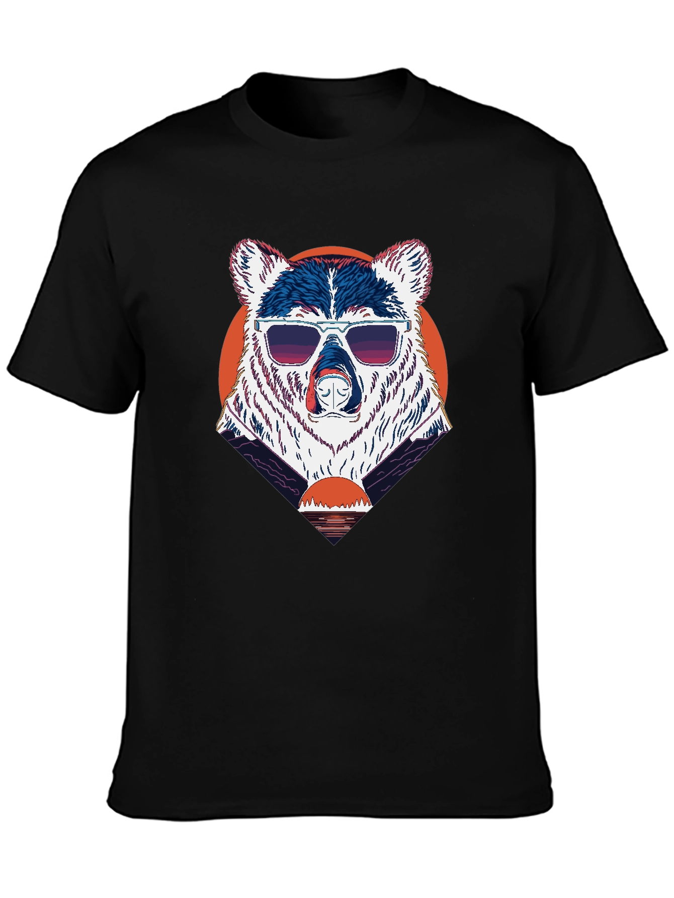 Cool Bear Sunset Graphic Tee