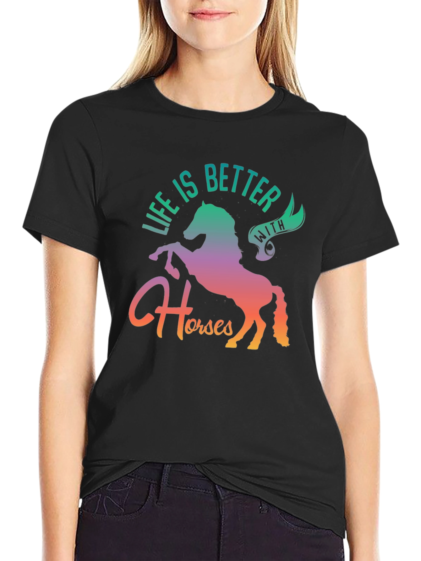 Life is Better with Horses Graphic Tee