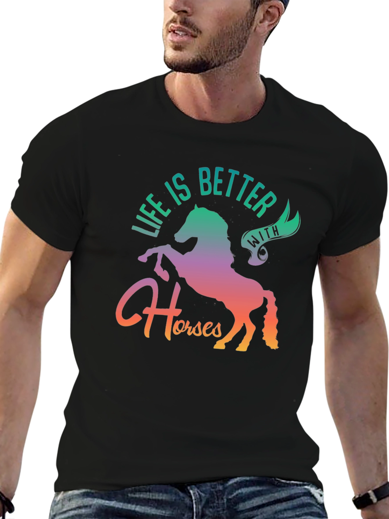 Life is Better with Horses Graphic Tee