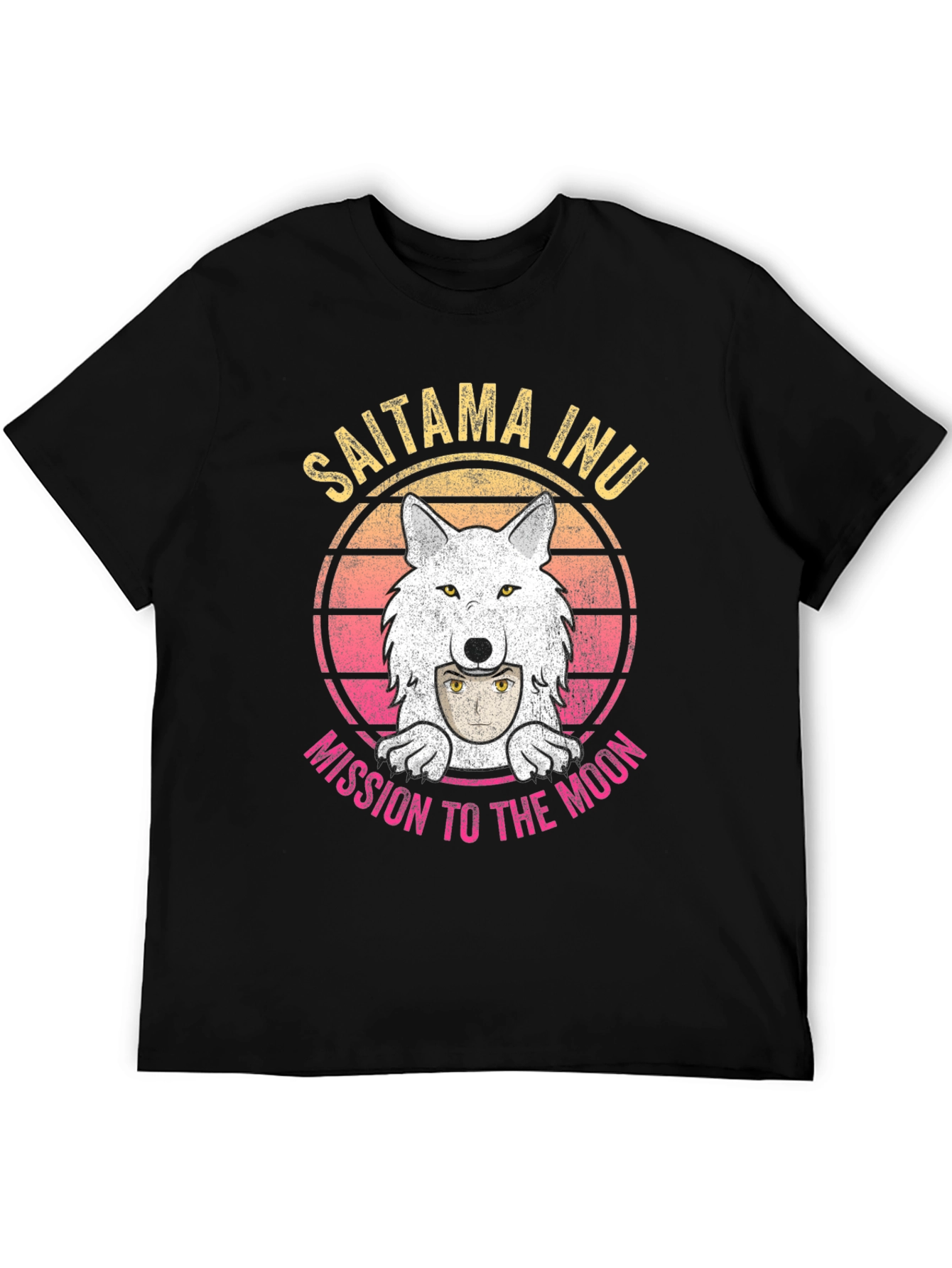 Saitama Inu Wolf Moon Mission T-Shirt