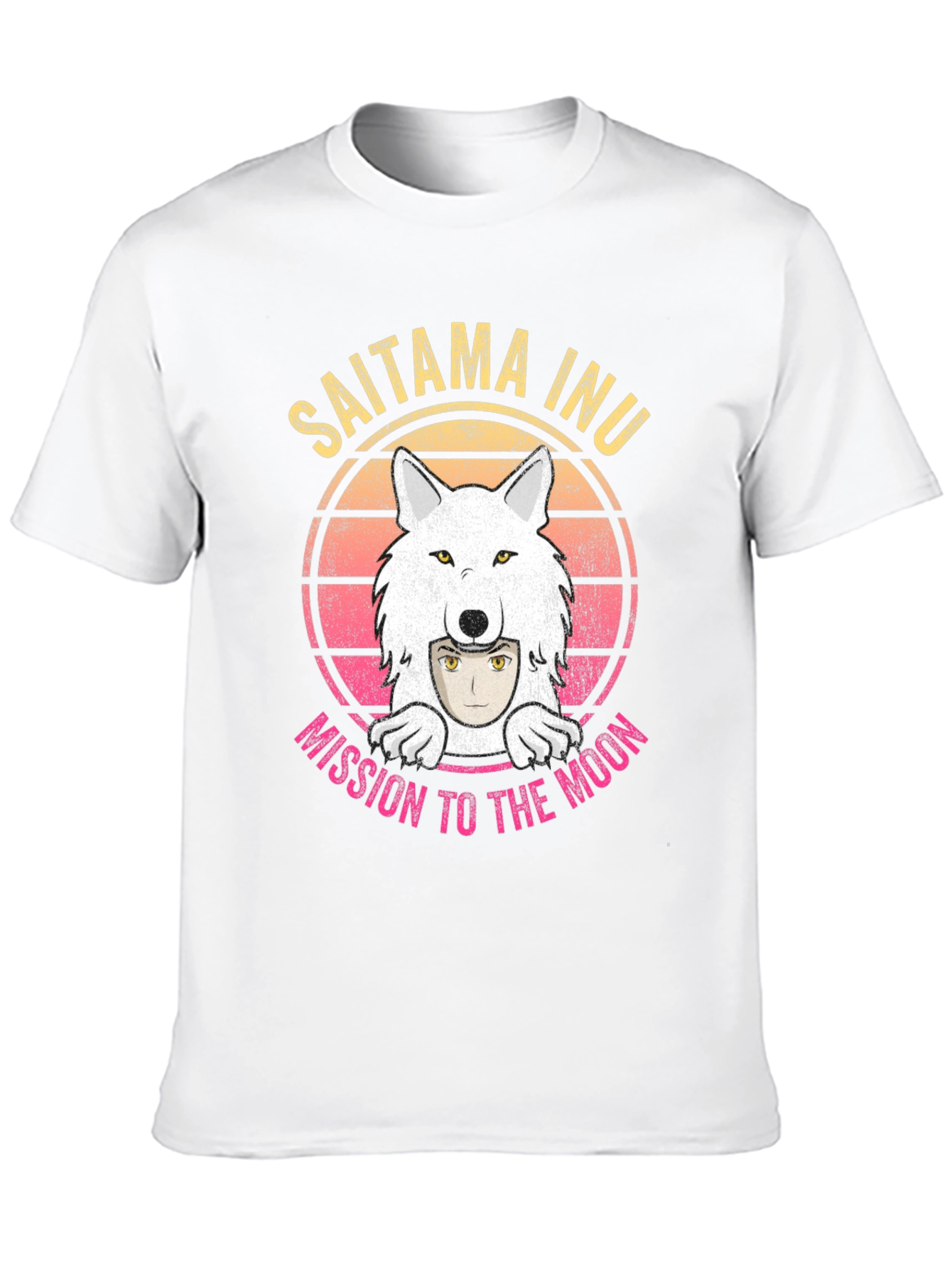Saitama Inu Wolf Moon Mission T-Shirt