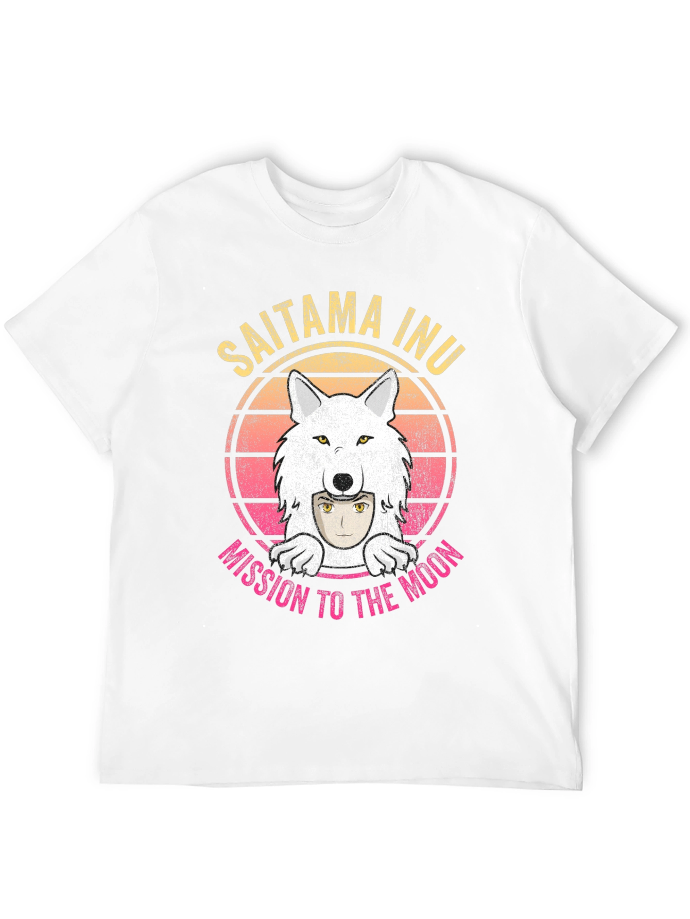 Saitama Inu Wolf Moon Mission T-Shirt
