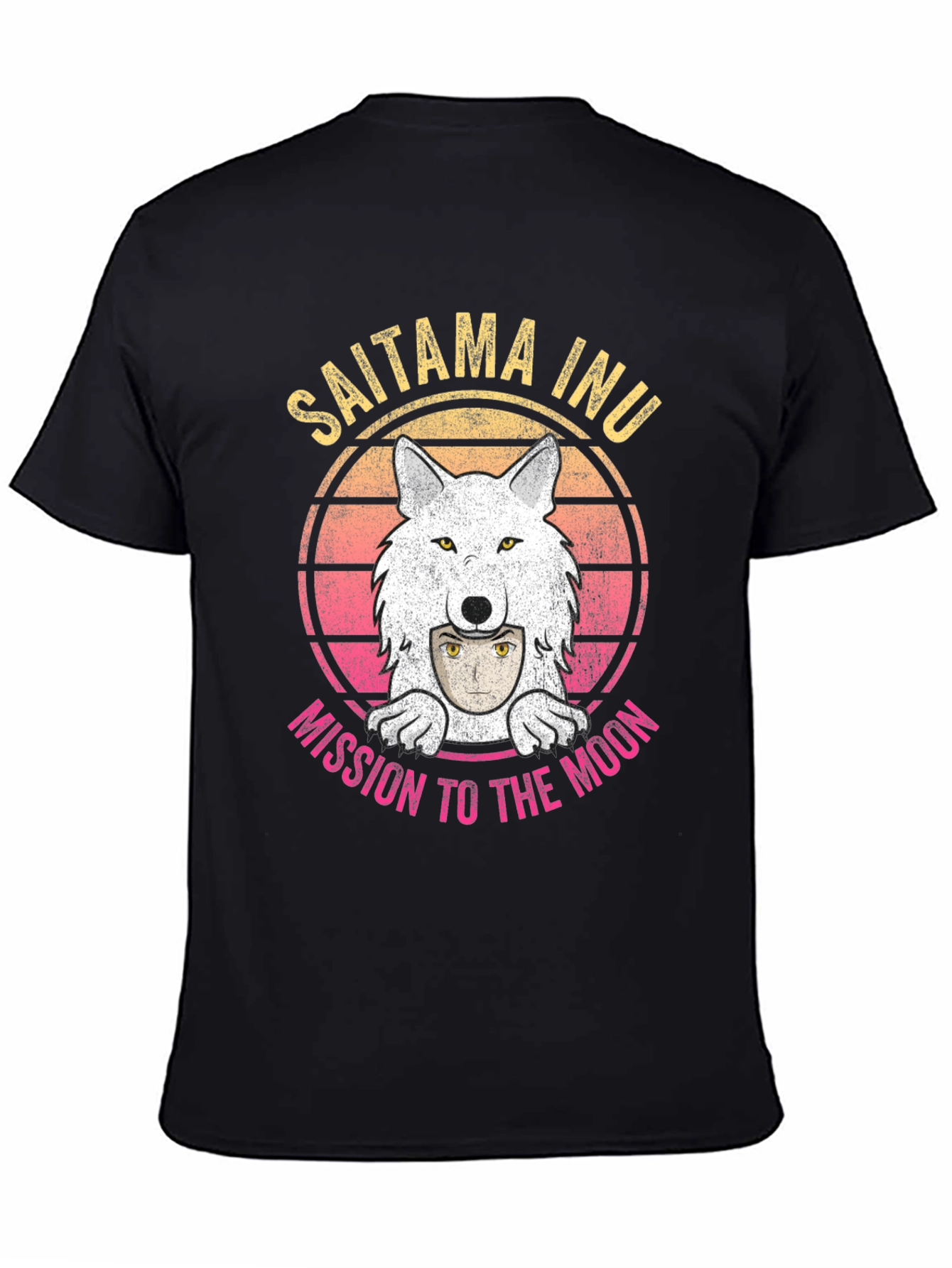 Saitama Inu Wolf Moon Mission T-Shirt