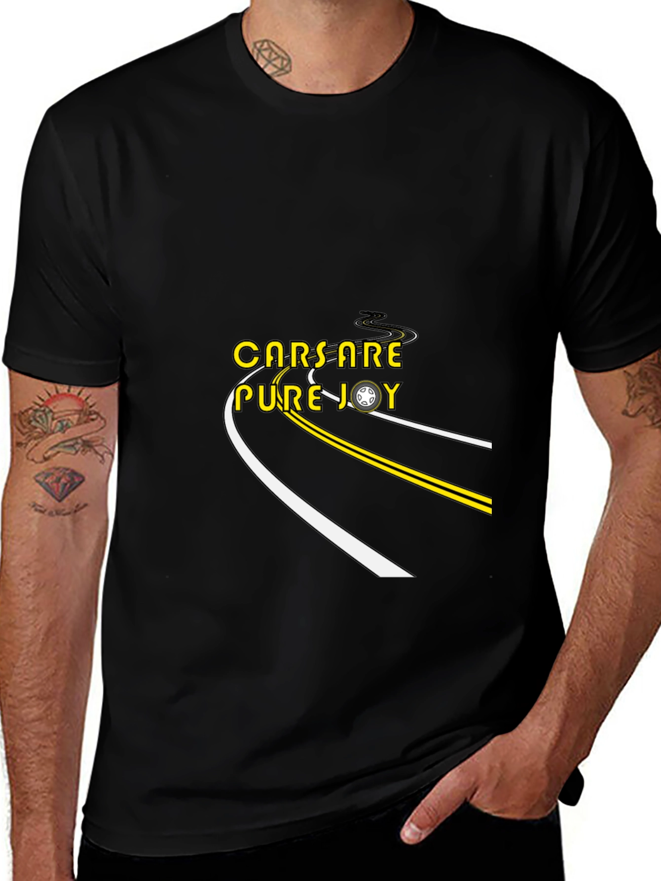 Cars Are Pure Joy T-Shirt - Black