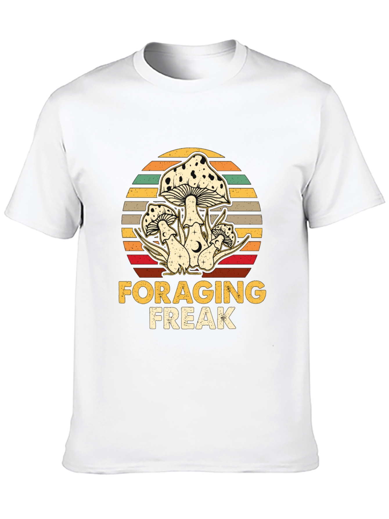Foraging Freak Mushroom Graphic T-Shirt