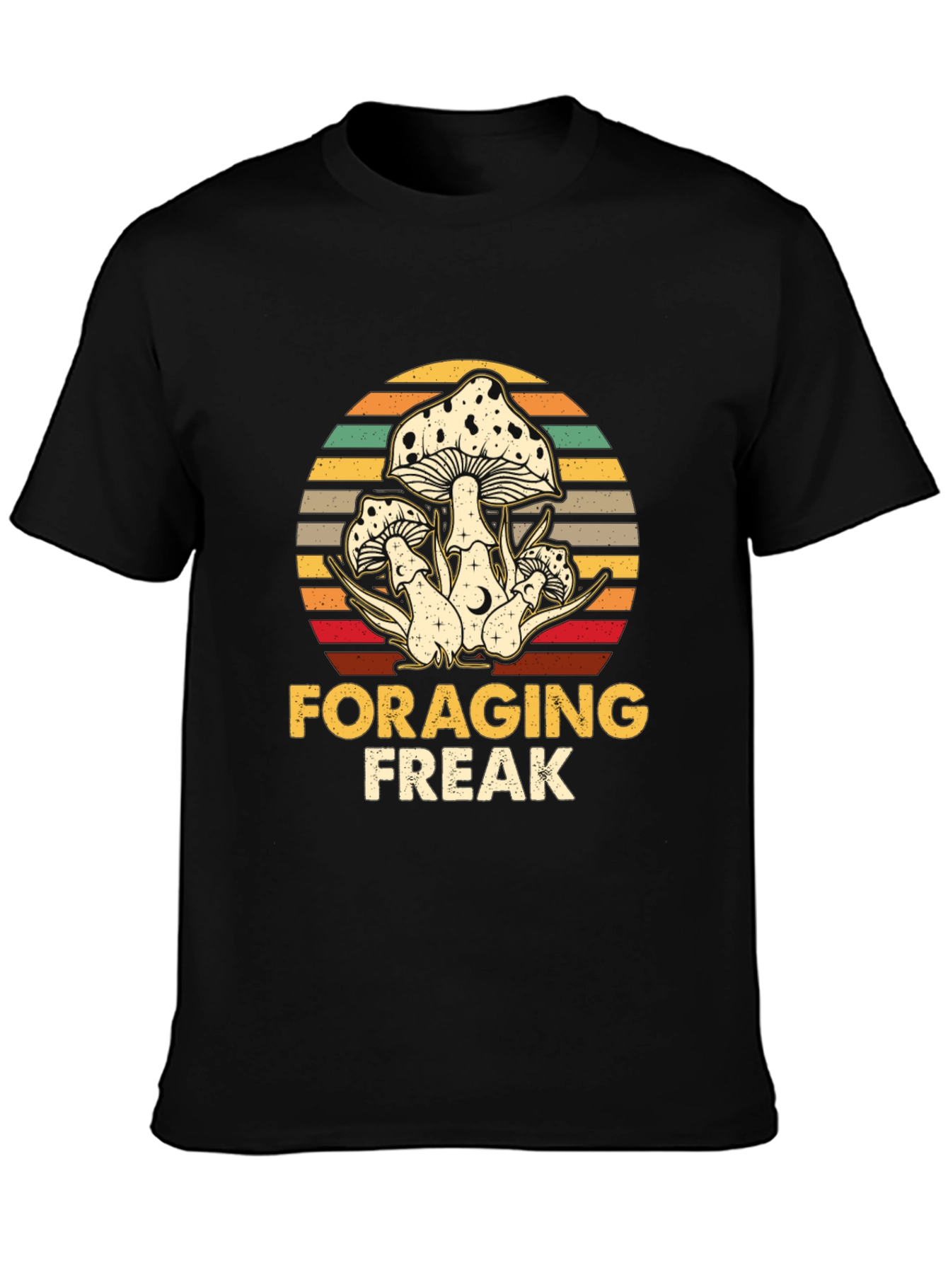 Foraging Freak Mushroom Graphic T-Shirt