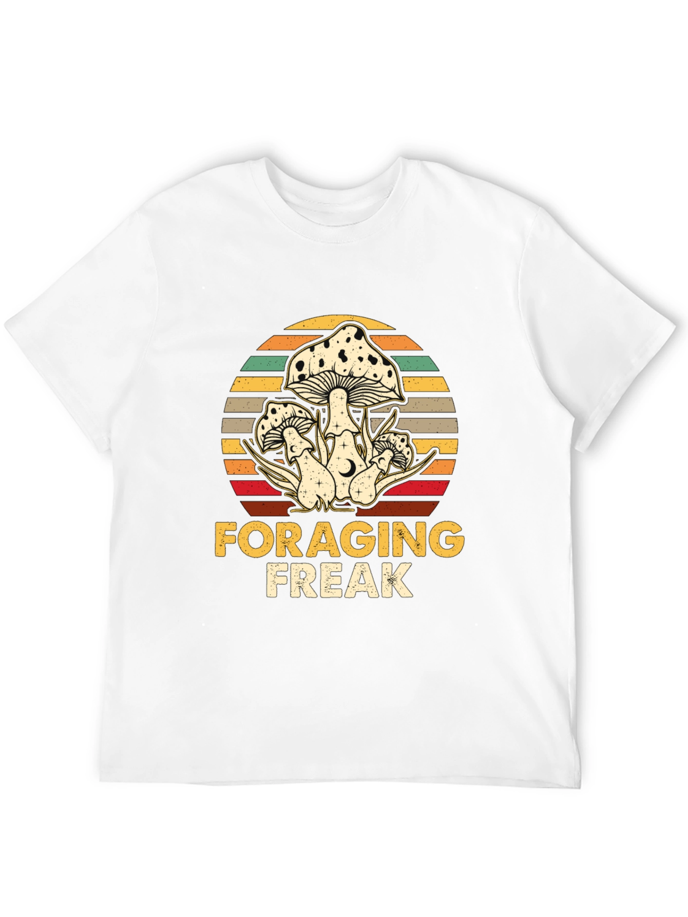 Foraging Freak Mushroom Graphic T-Shirt