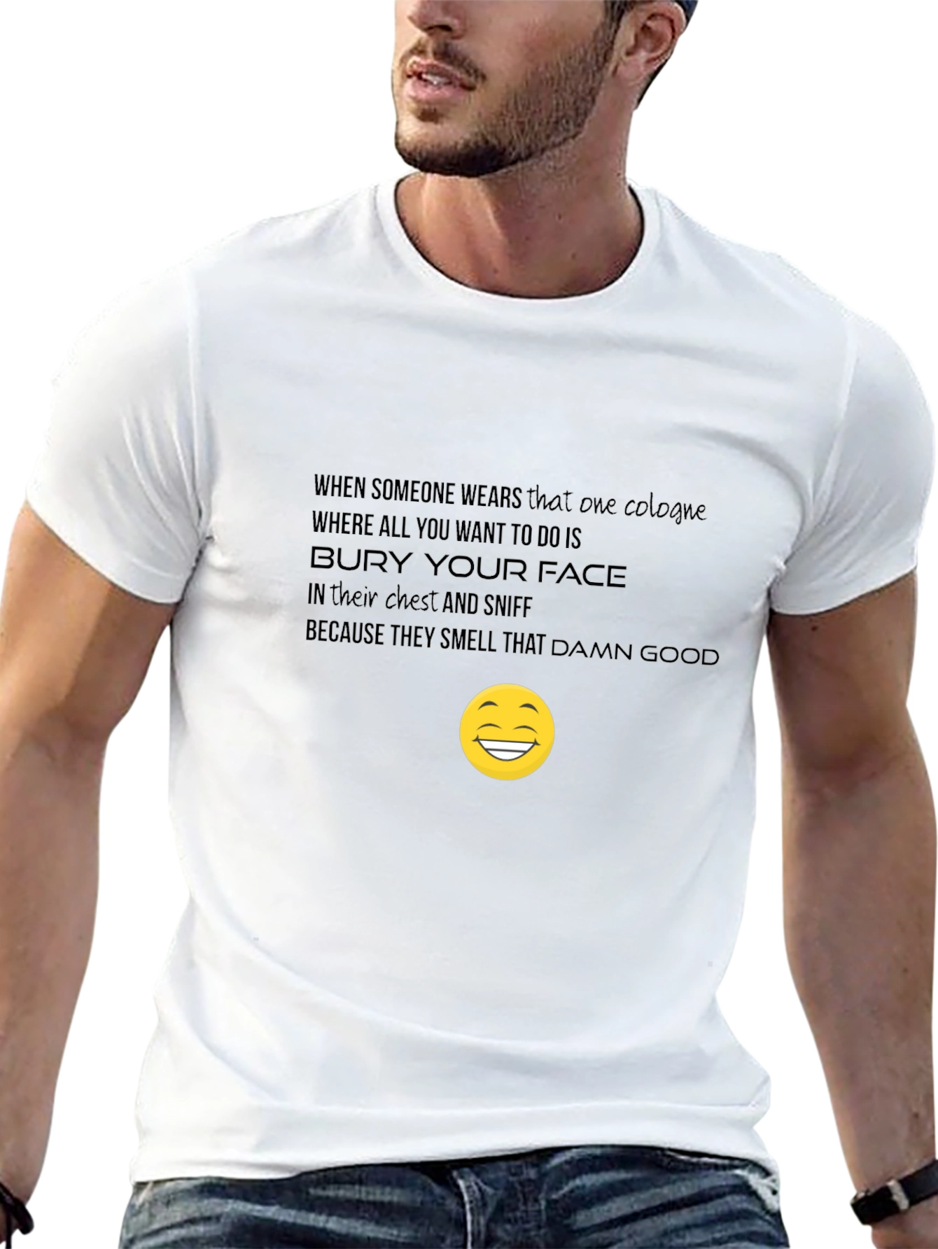 Funny Cologne T-Shirt: Bury Your Face!