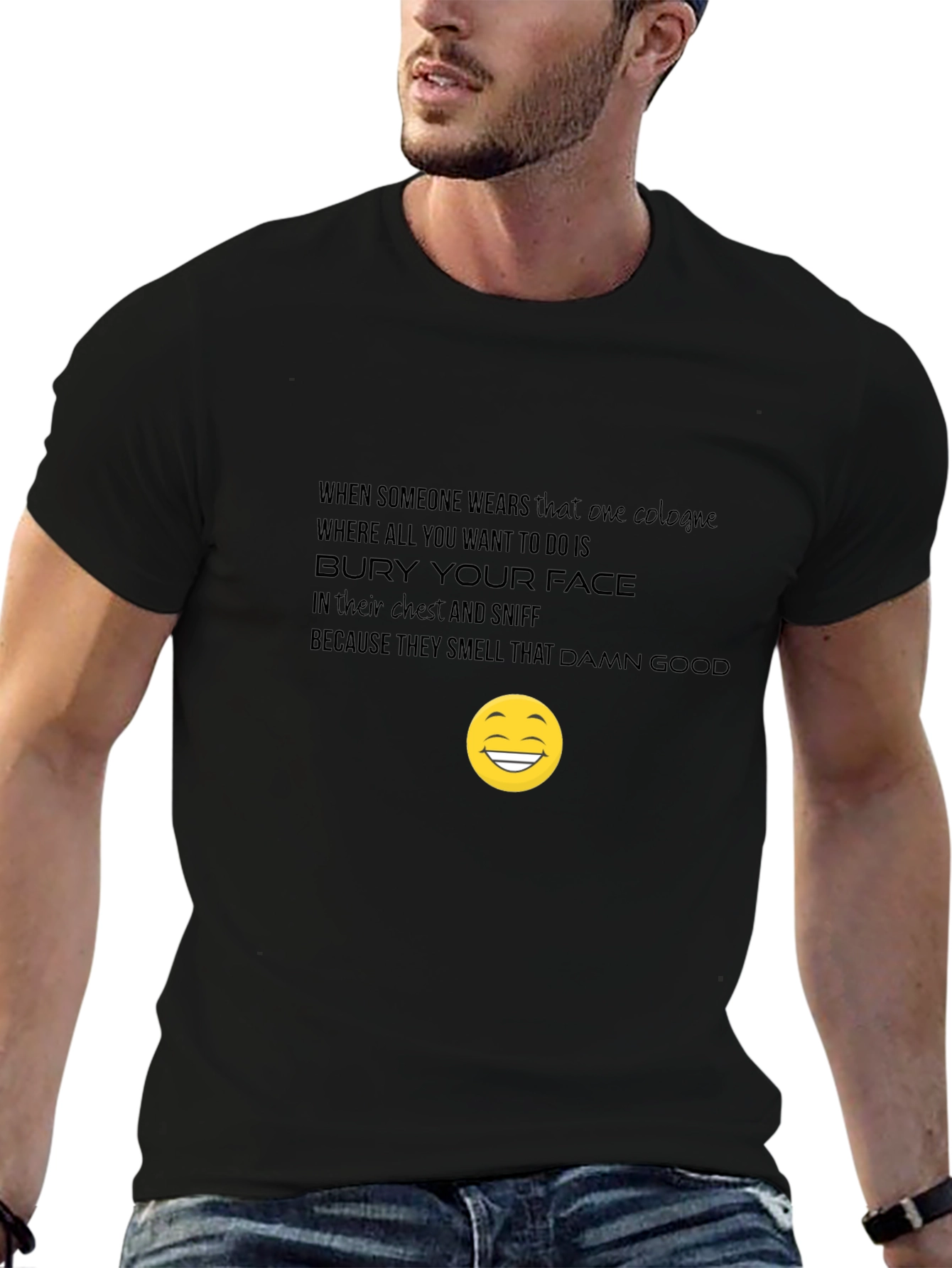 Funny Cologne T-Shirt: Bury Your Face!