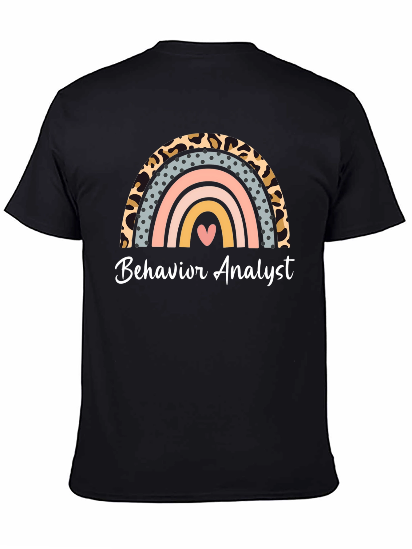 Behavior Analyst Rainbow Heart T-Shirt