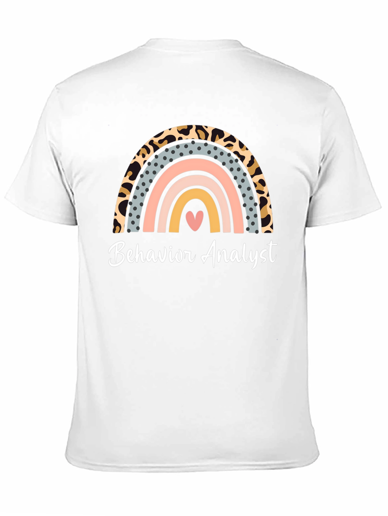 Behavior Analyst Rainbow Heart T-Shirt