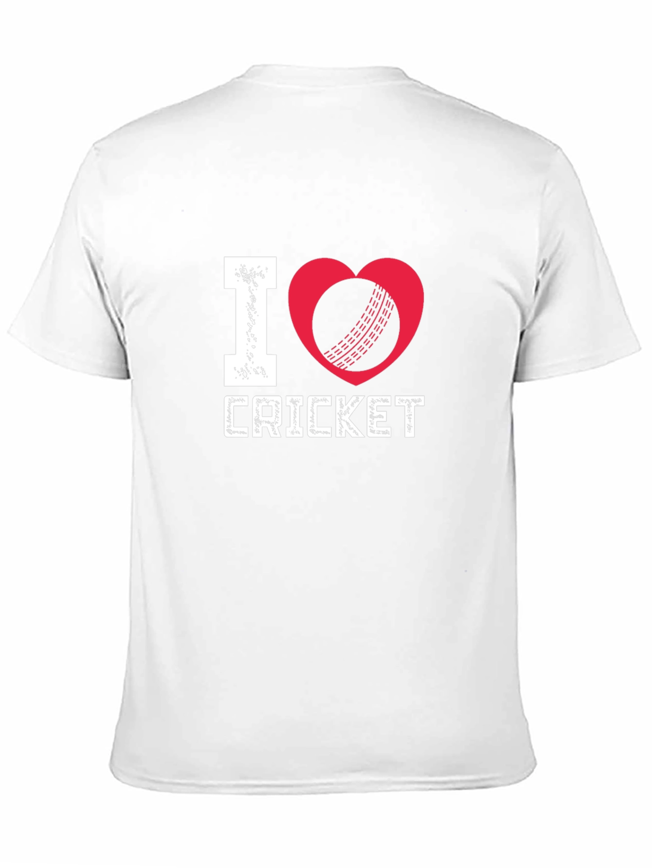 I Love Cricket Black T-Shirt