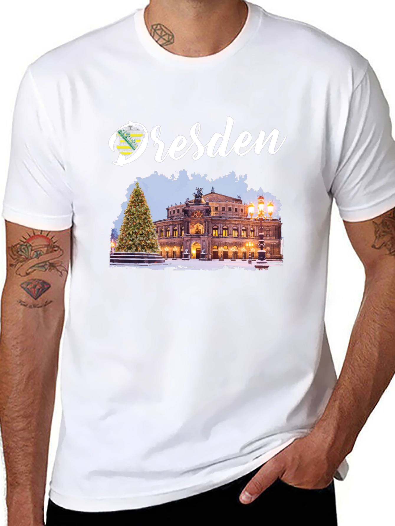 Dresden Germany T-Shirt: Semperoper Christmas