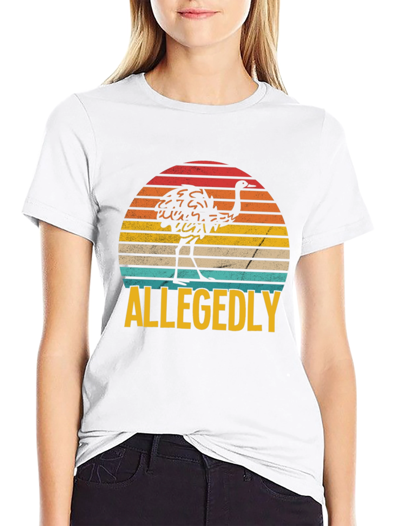 Allegedly Ostrich Graphic T-Shirt