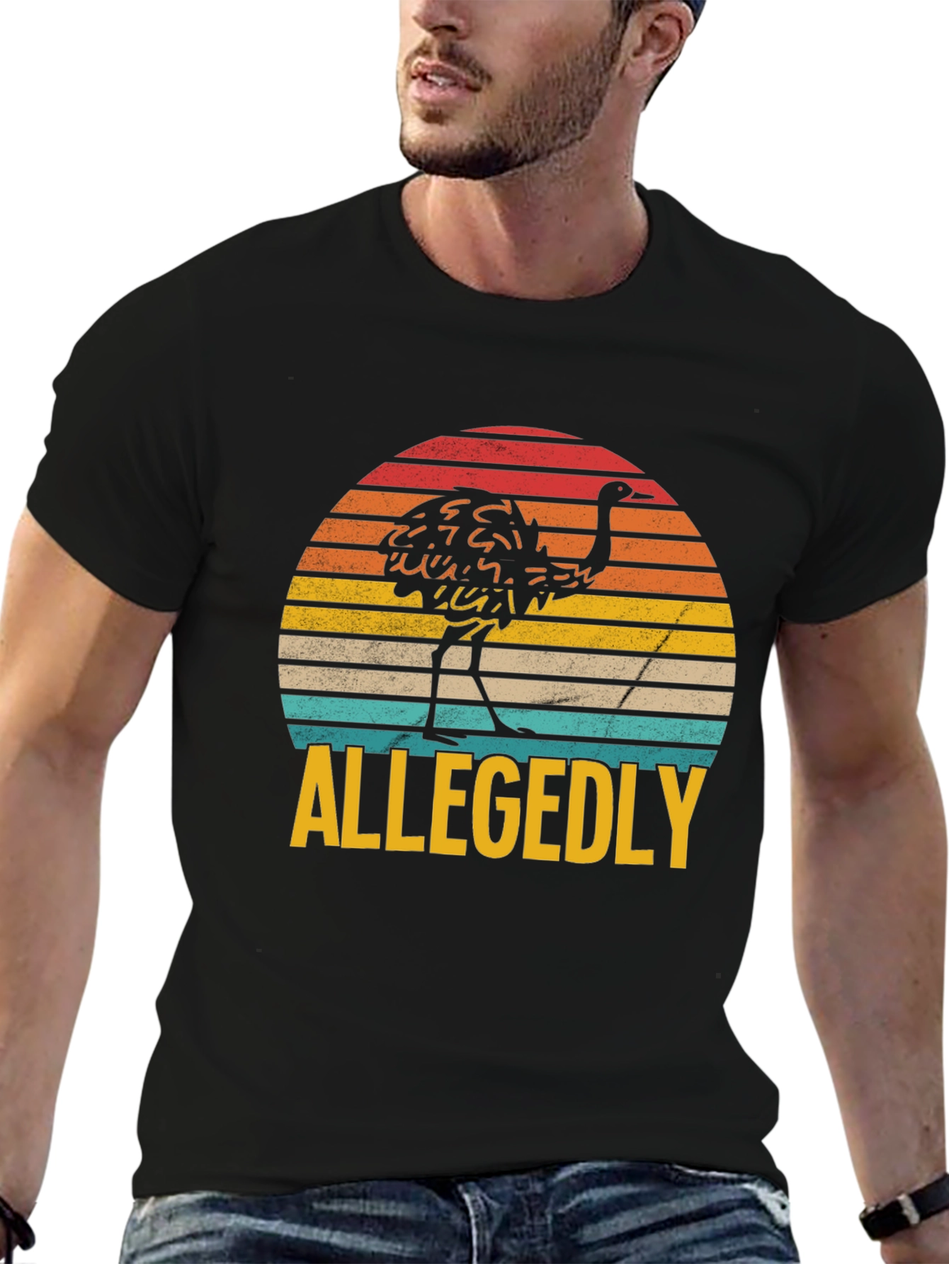 Allegedly Ostrich Graphic T-Shirt