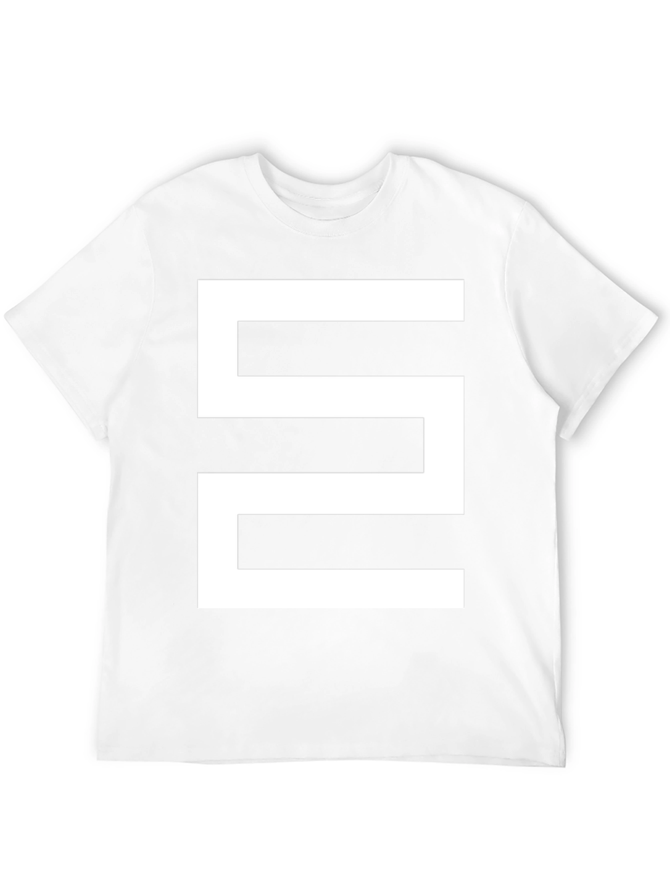 Abstract Geometric Graphic Black T-Shirt