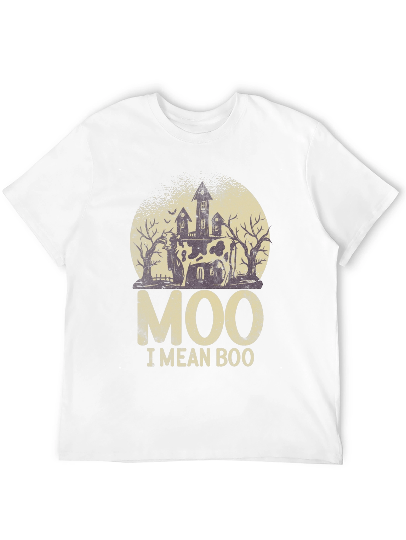 Moo I Mean Boo Halloween T-Shirt
