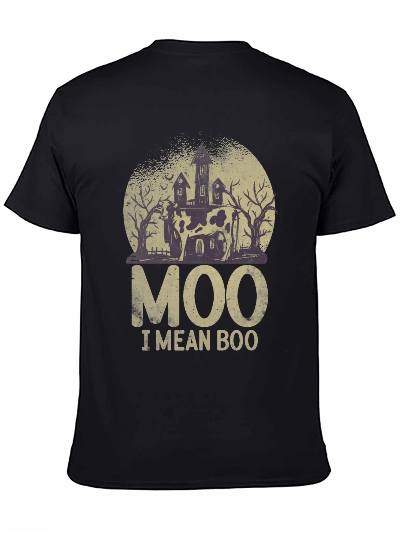 Moo I Mean Boo Halloween T-Shirt