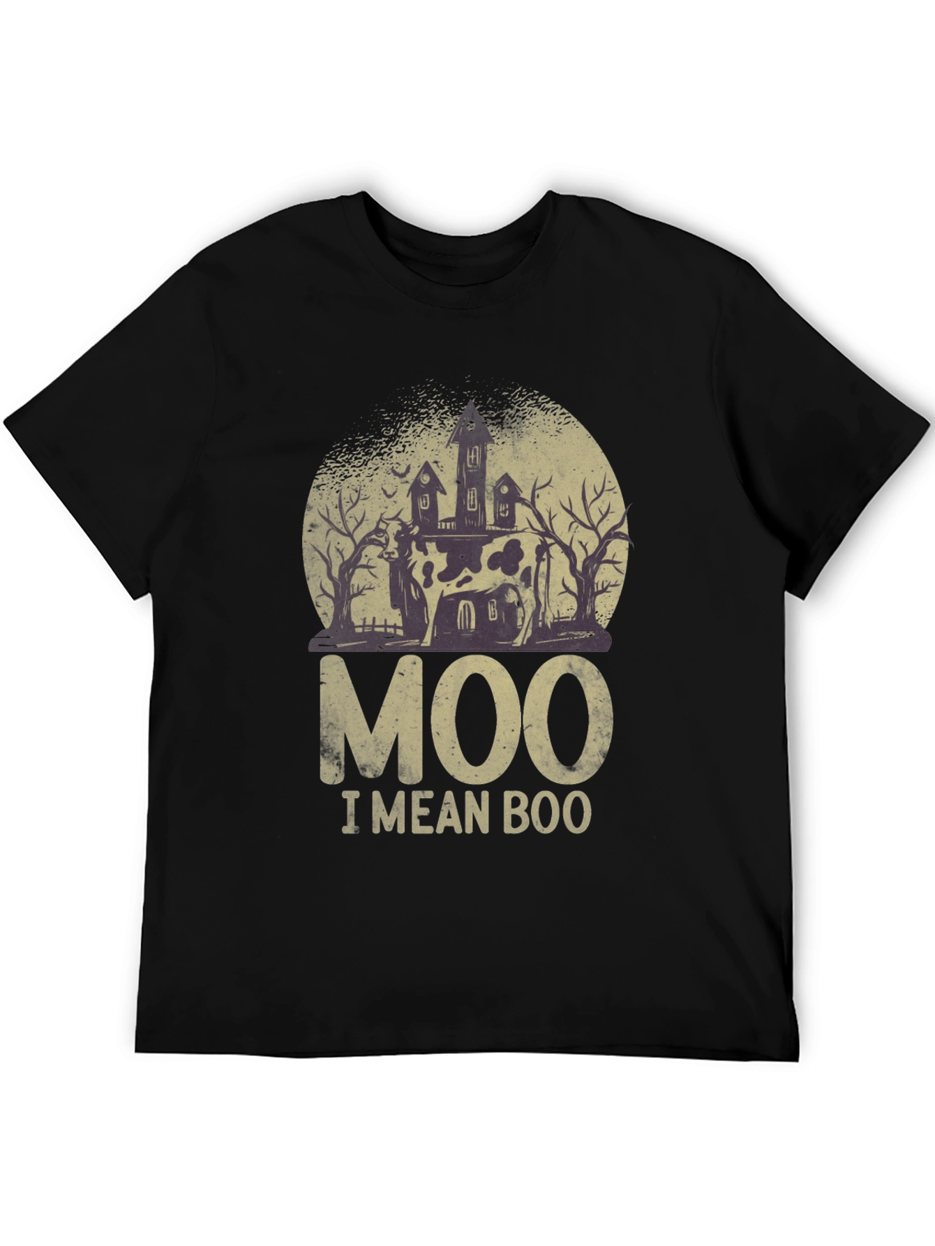 Moo I Mean Boo Halloween T-Shirt