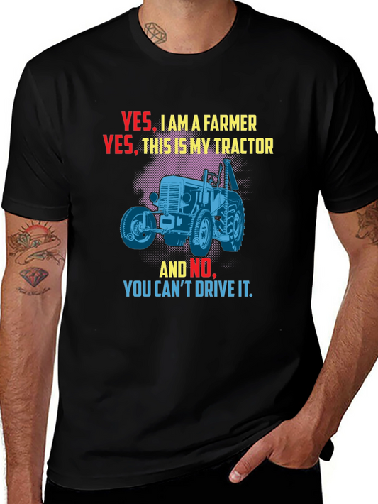 Farmer Tractor T-Shirt - Yes I Am A Farmer Tee