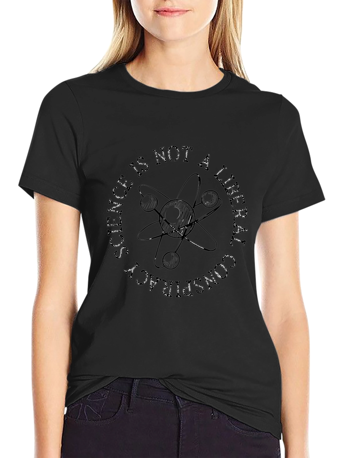 Science is Not a Liberal Conspiracy Graphic T-Shirt