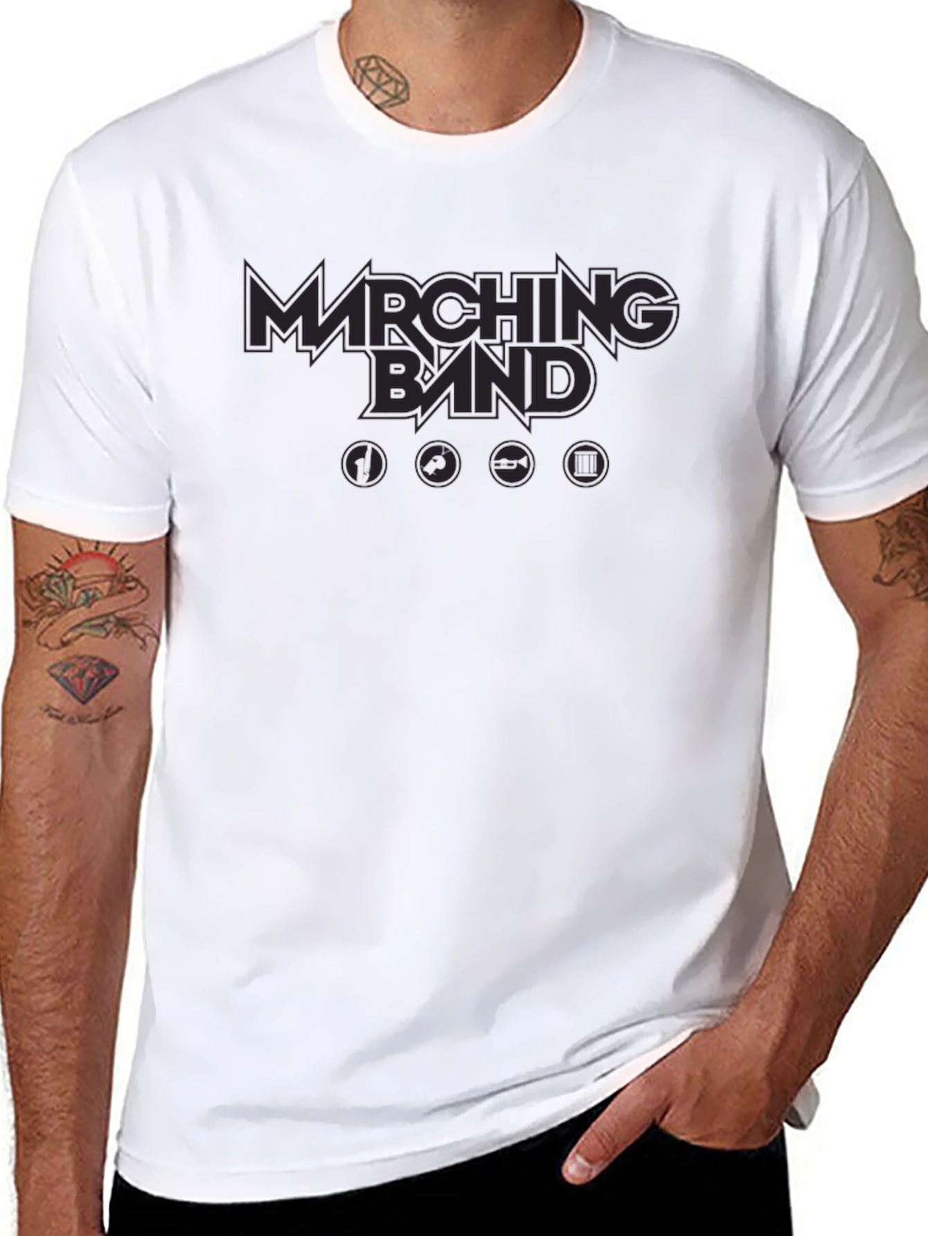 Marching Band T-Shirt - Black Music Tee