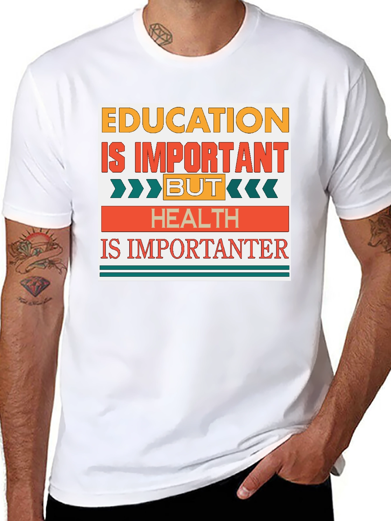 Education Important But Health Importanter T-Shirt