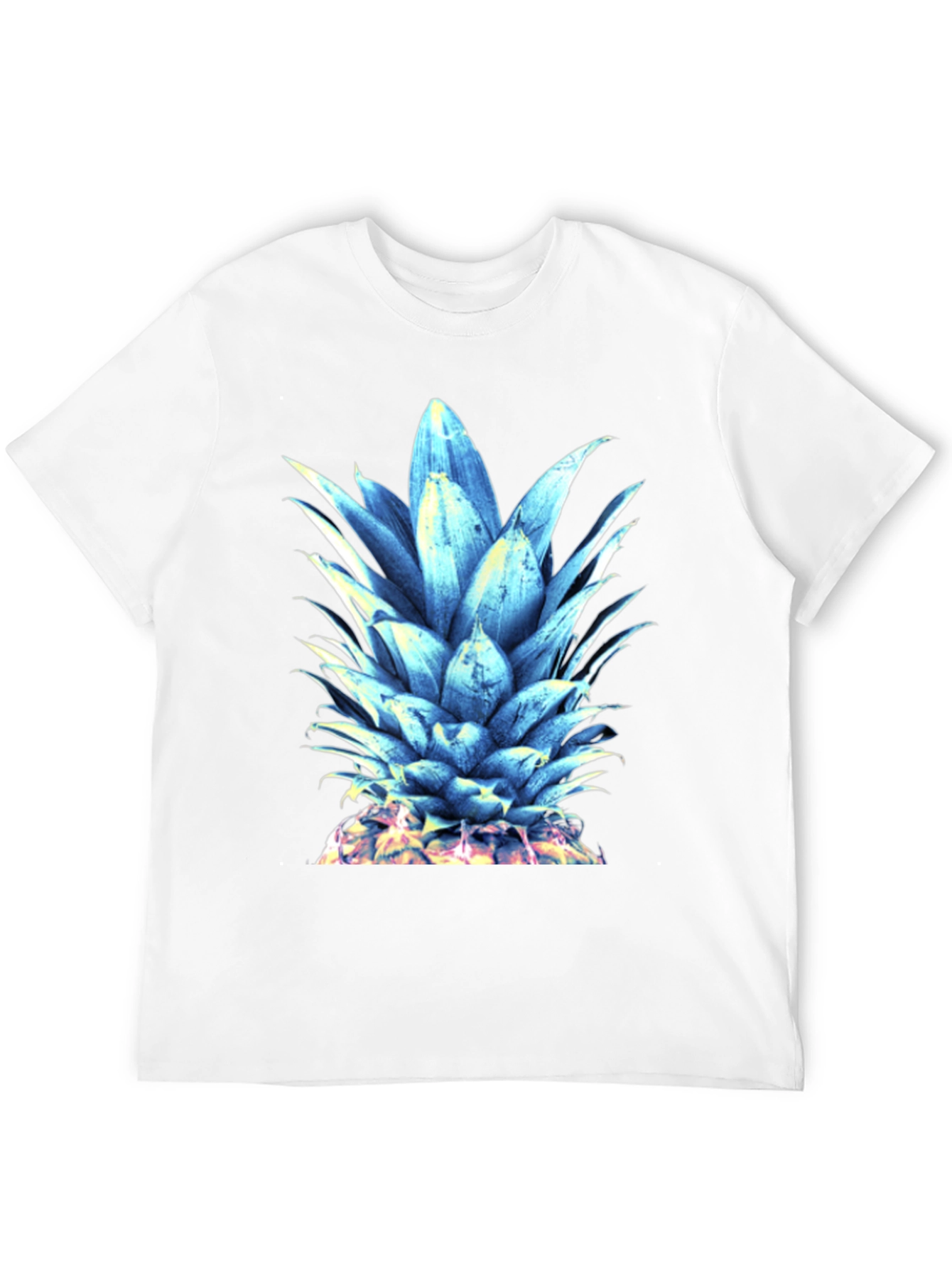 Cool Blue Pineapple Graphic T-Shirt