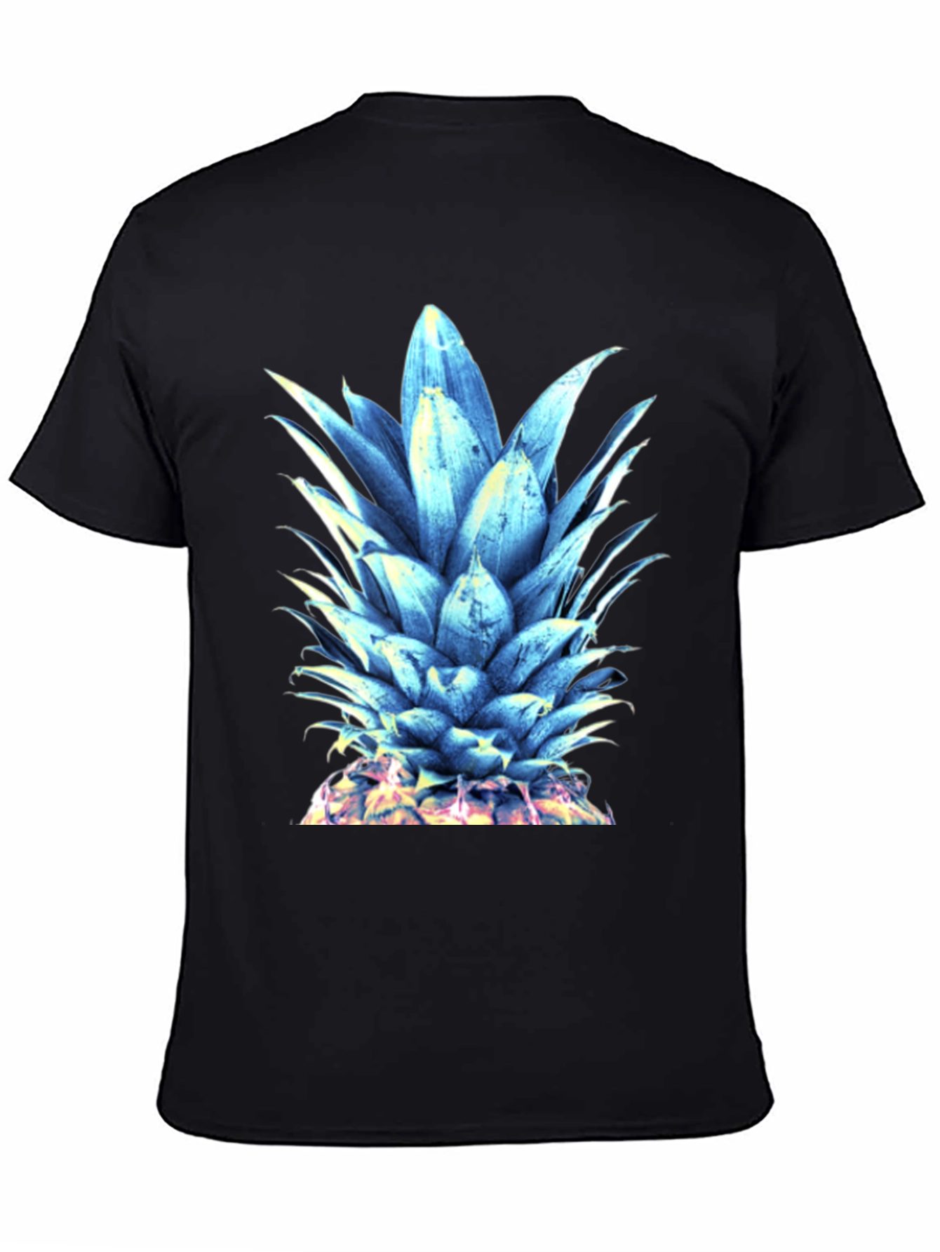 Cool Blue Pineapple Graphic T-Shirt