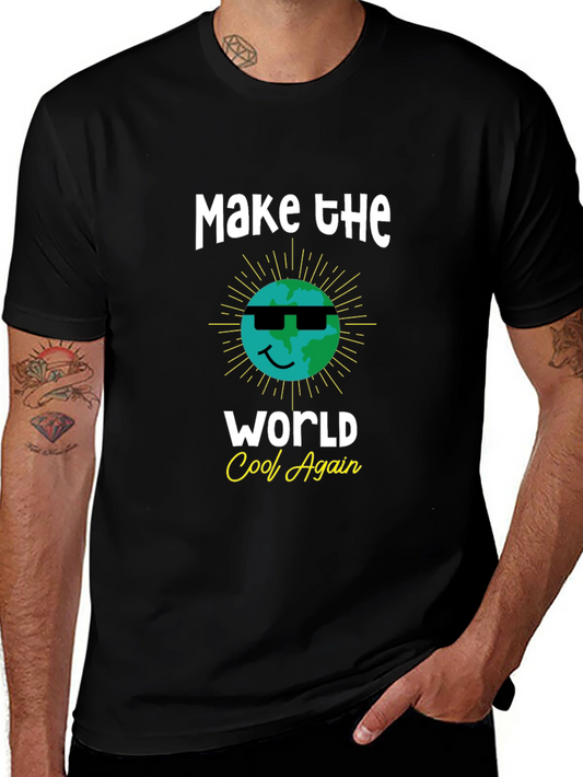 Cool Earth Graphic Tee - Make the World Cool Again T-Shirt