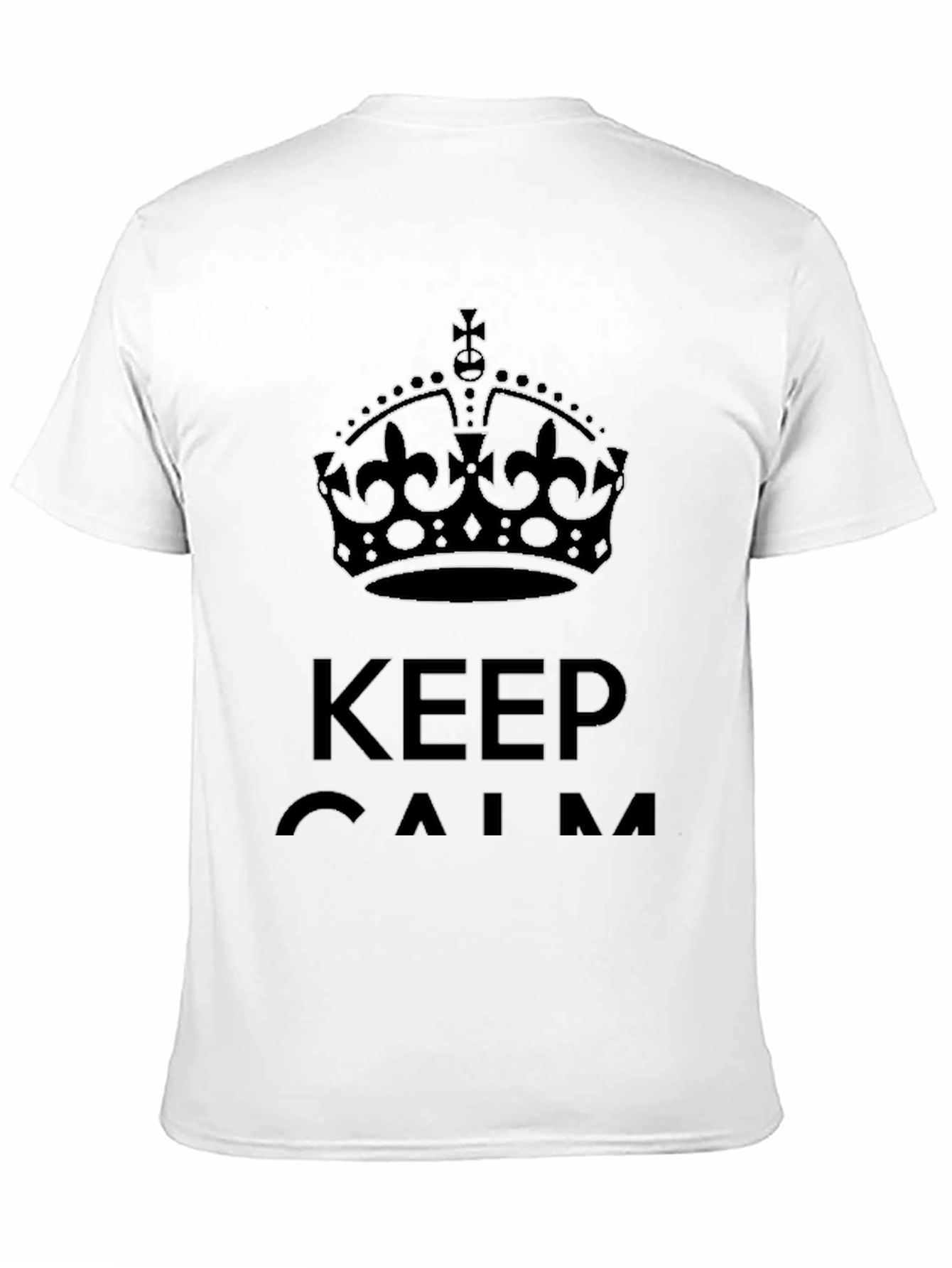 Keep Calm Crown Graphic Tee - Black