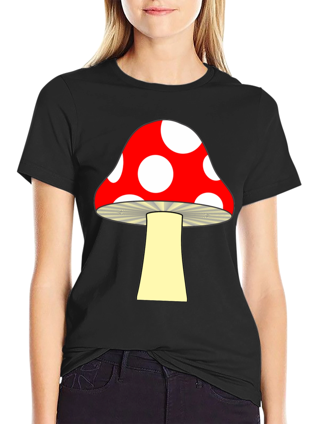 Mushroom Graphic Tee - Red Toadstool Design