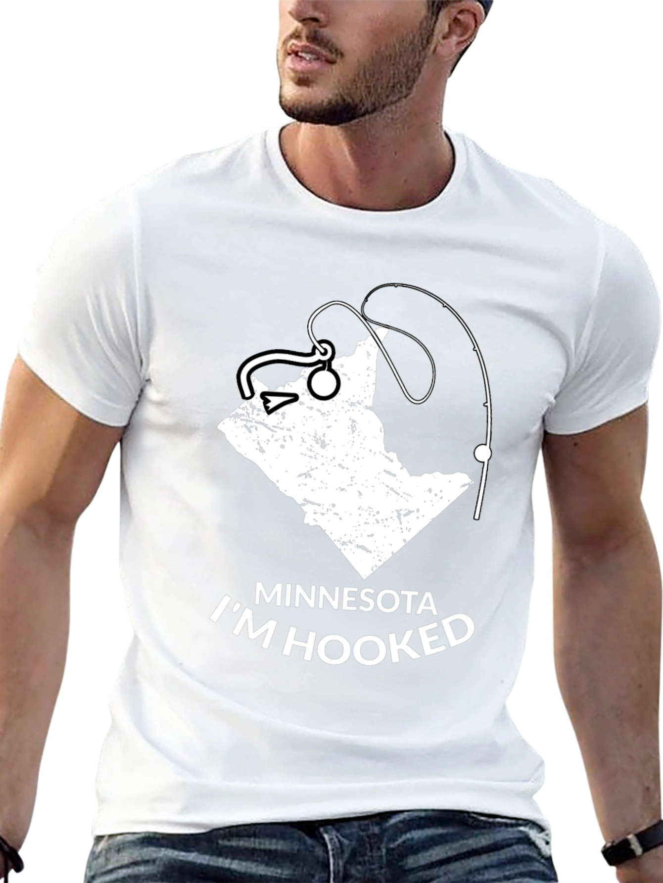 Minnesota Im Hooked Fishing T-Shirt