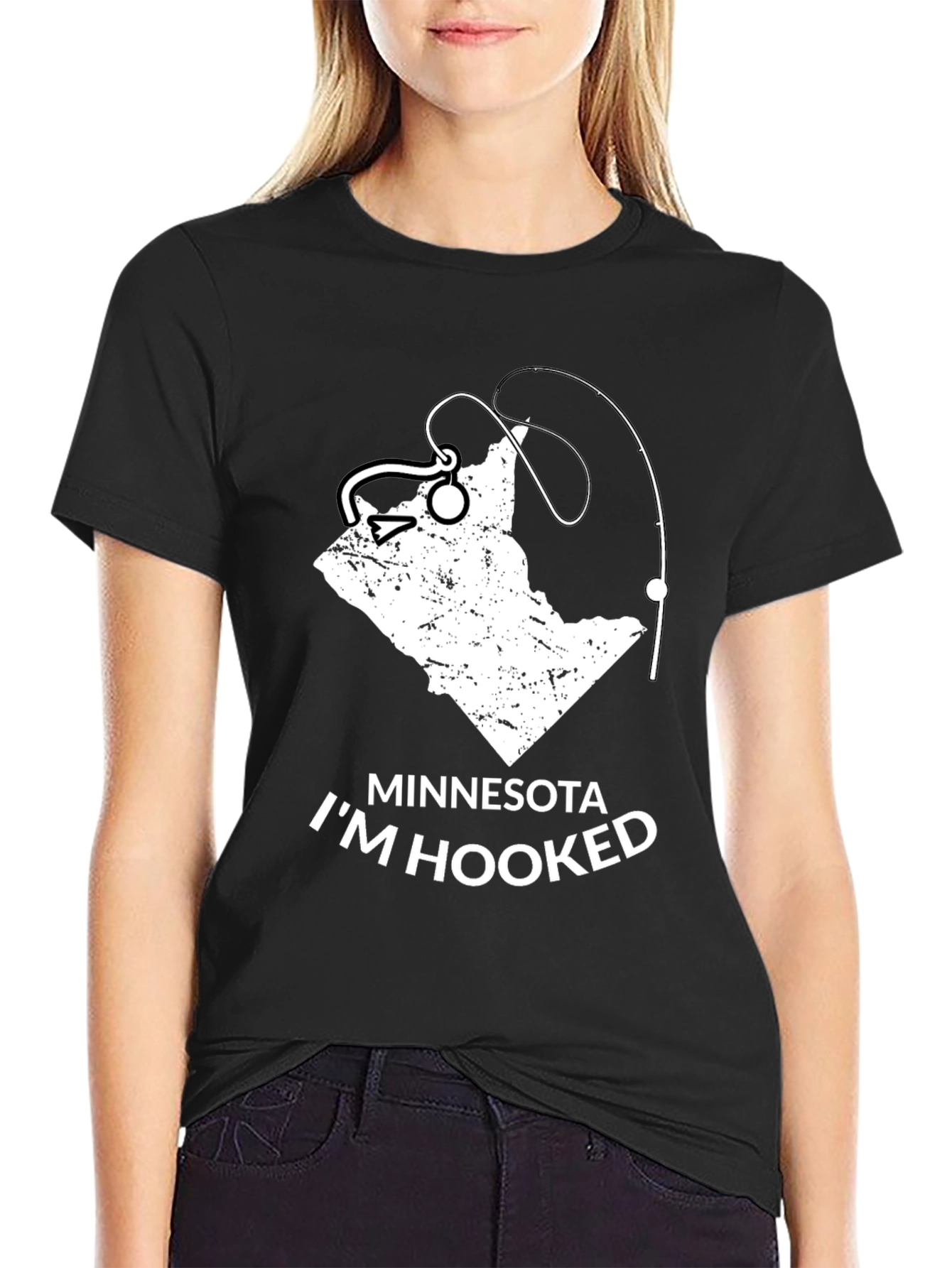 Minnesota Im Hooked Fishing T-Shirt