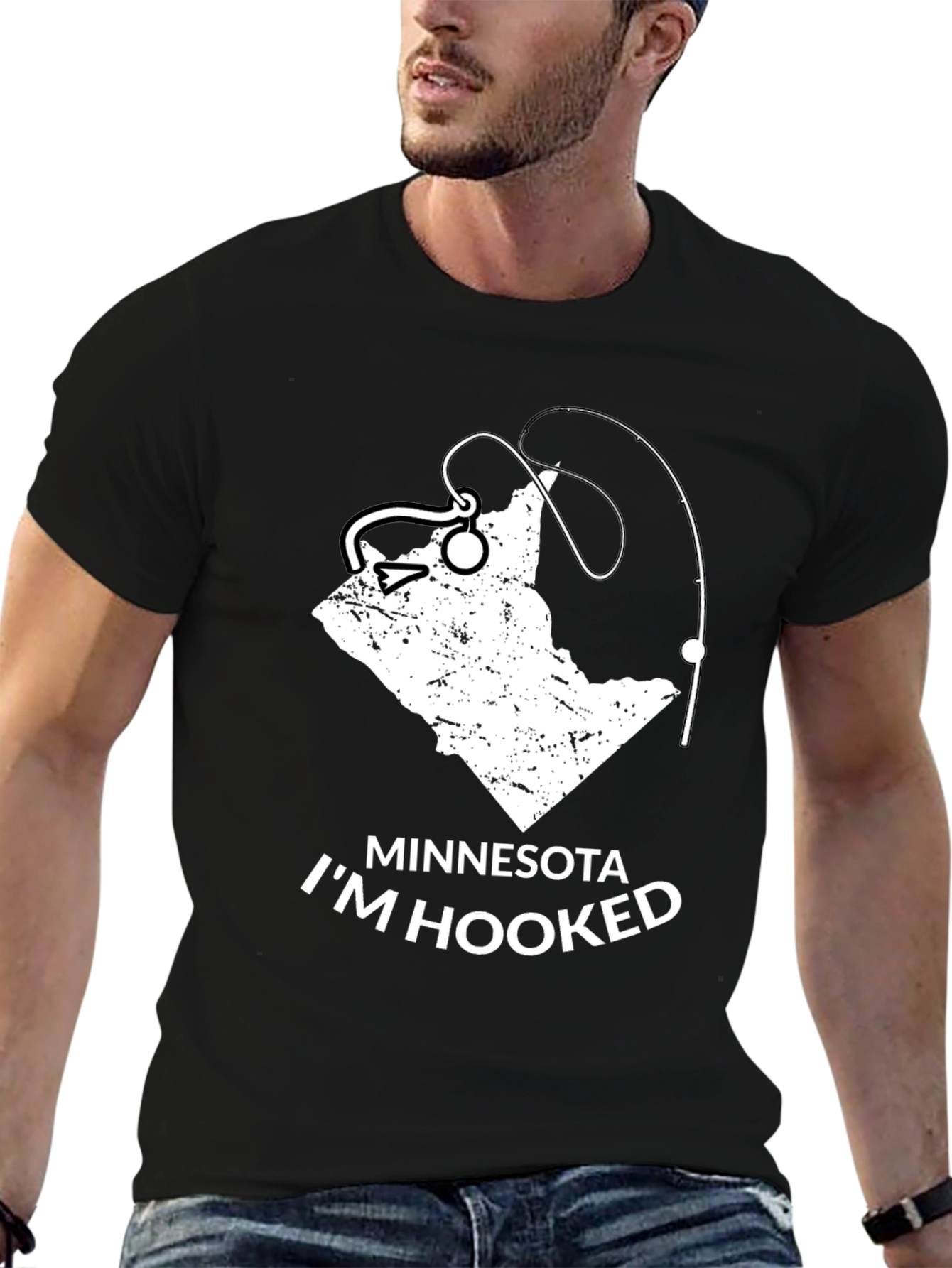 Minnesota Im Hooked Fishing T-Shirt