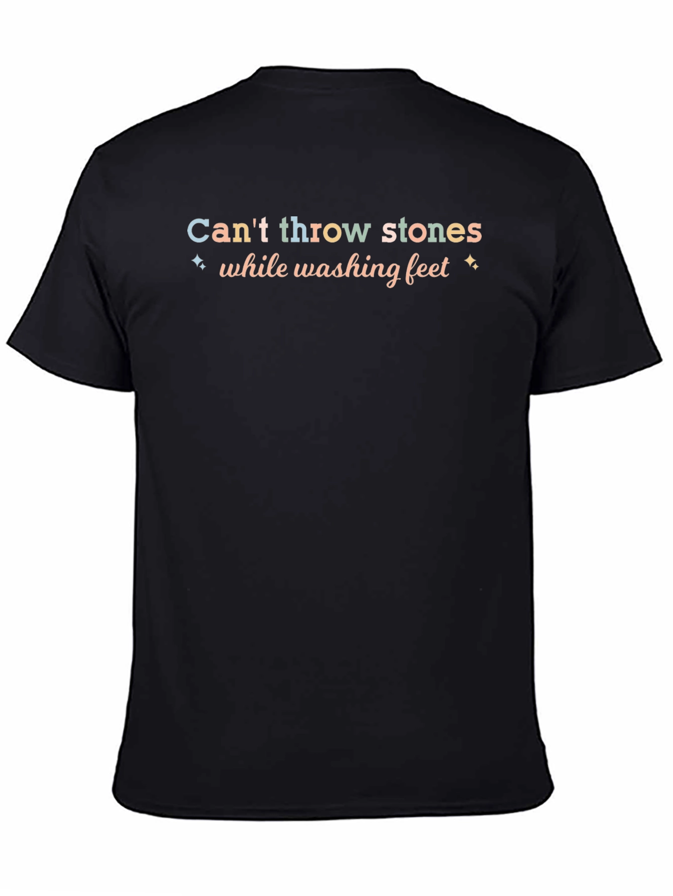 Cant Throw Stones Graphic Tee