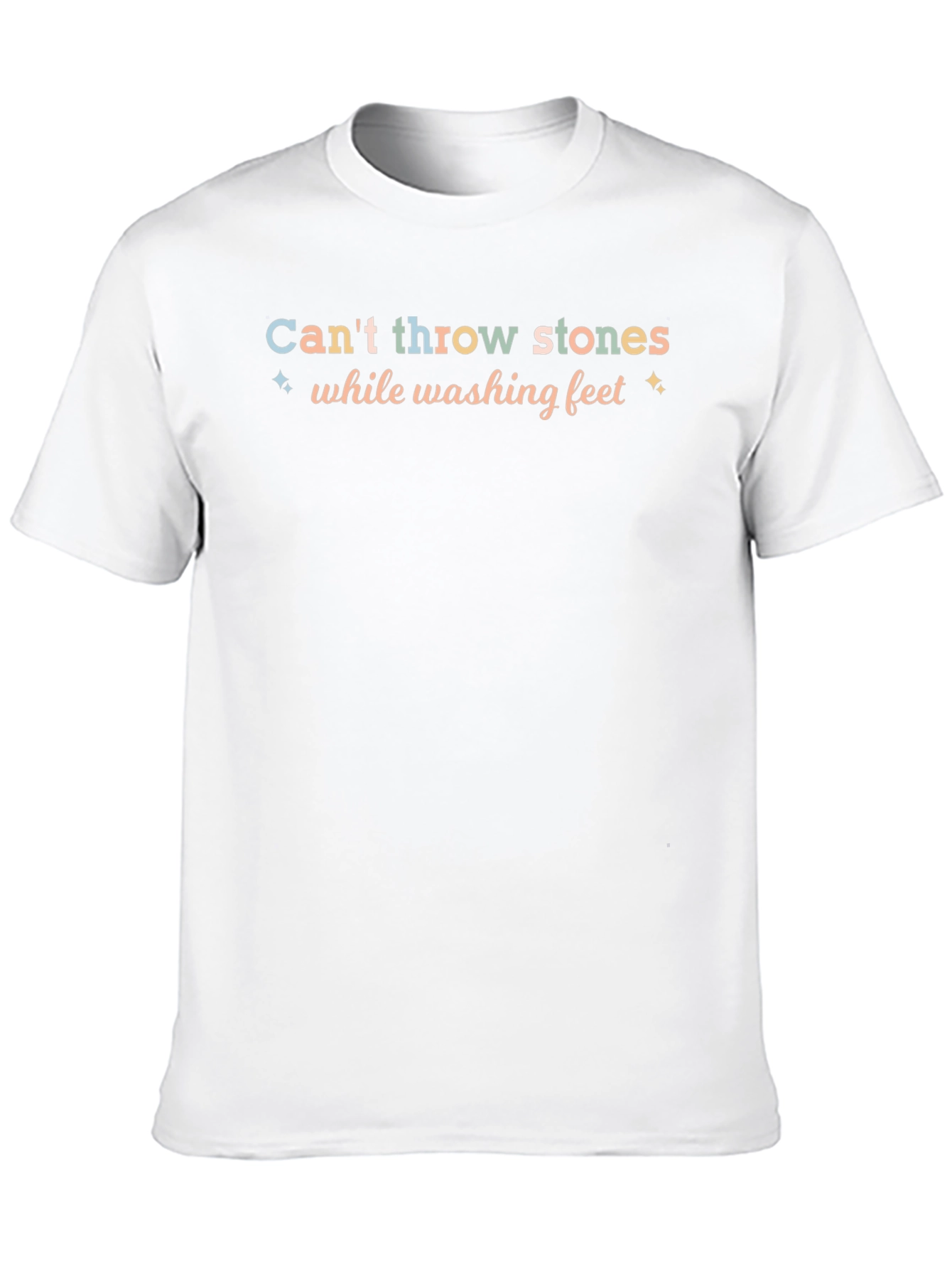 Cant Throw Stones Graphic Tee