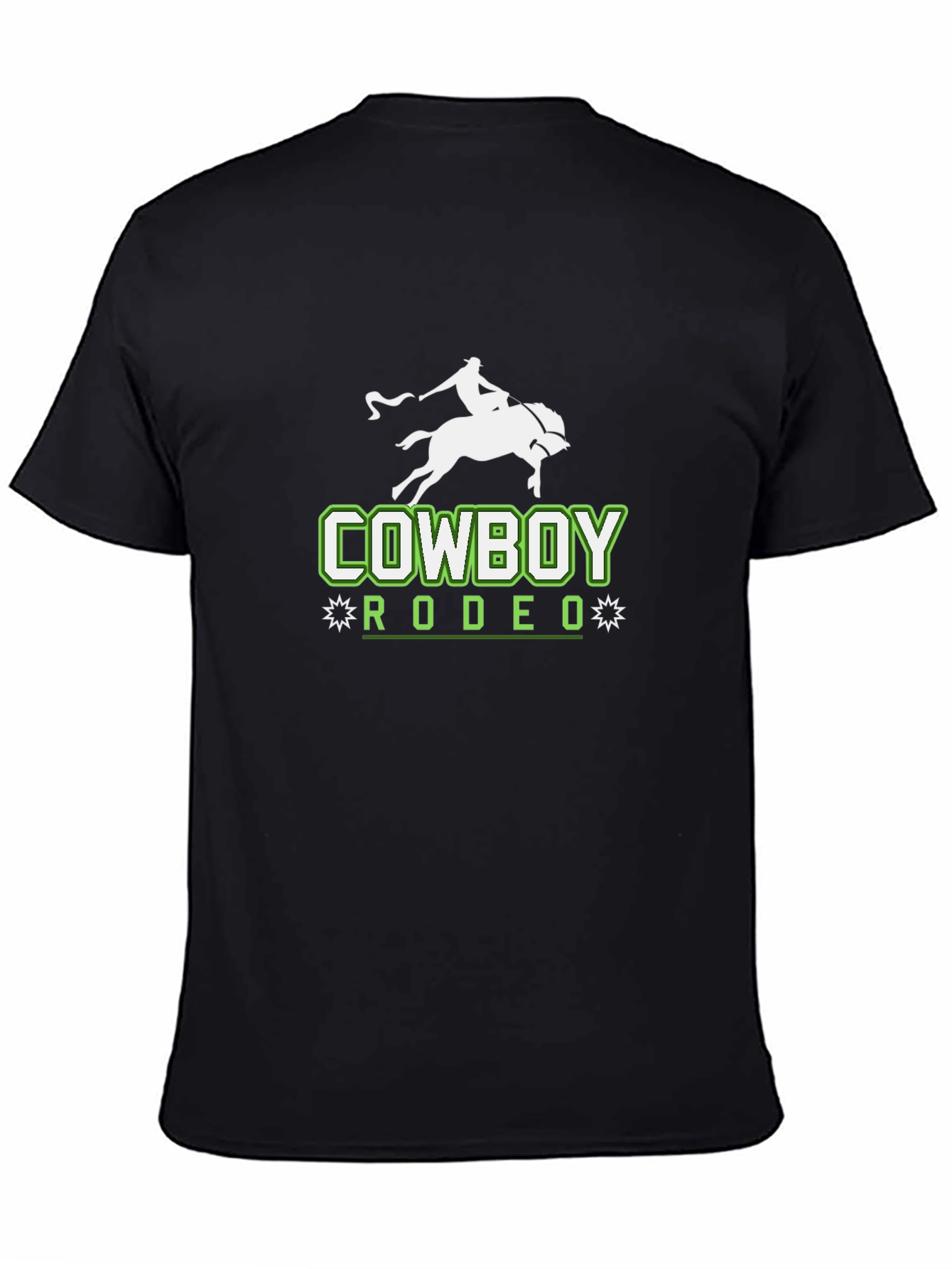 Cowboy Rodeo Graphic Black T-Shirt