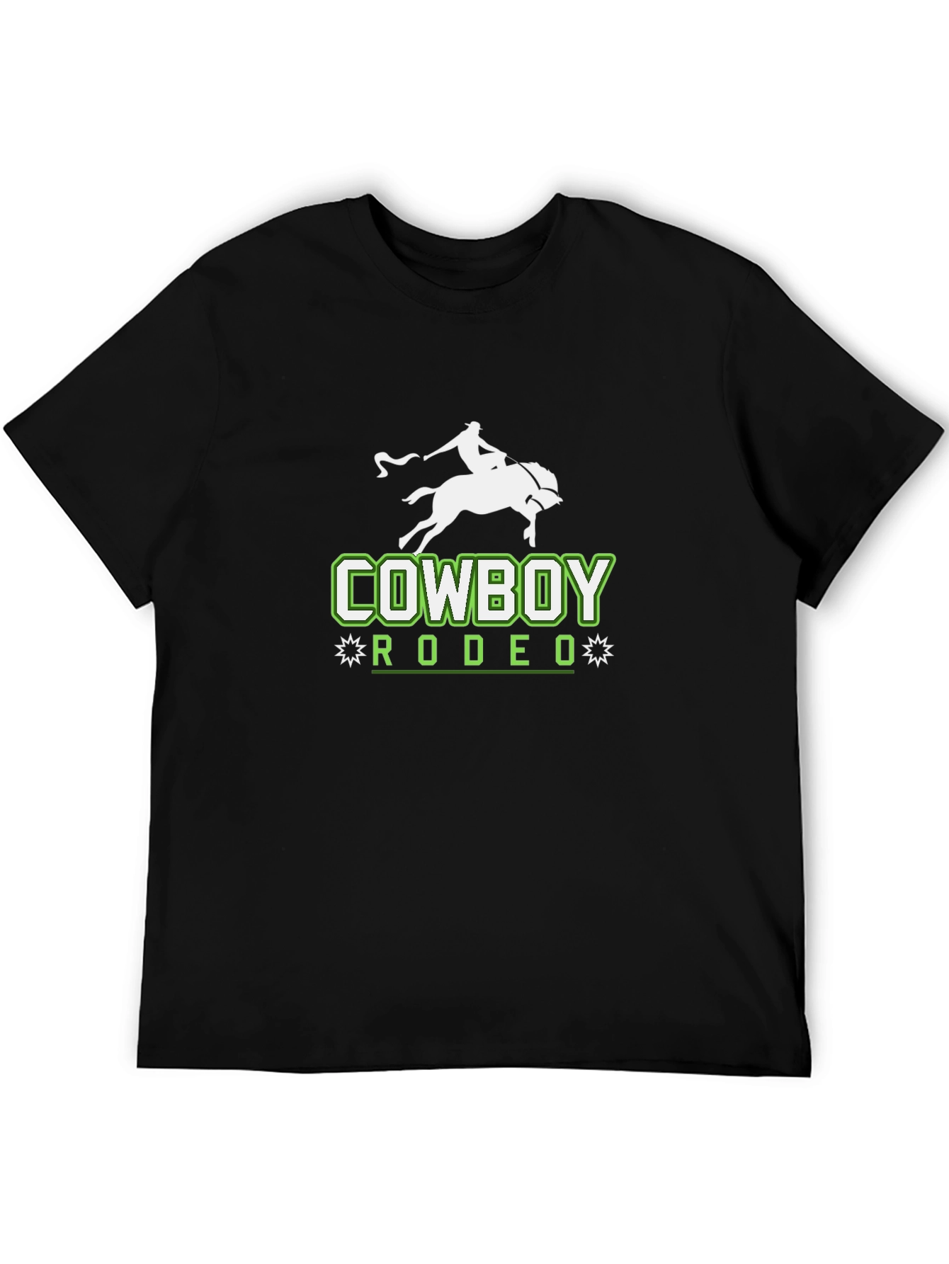 Cowboy Rodeo Graphic Black T-Shirt