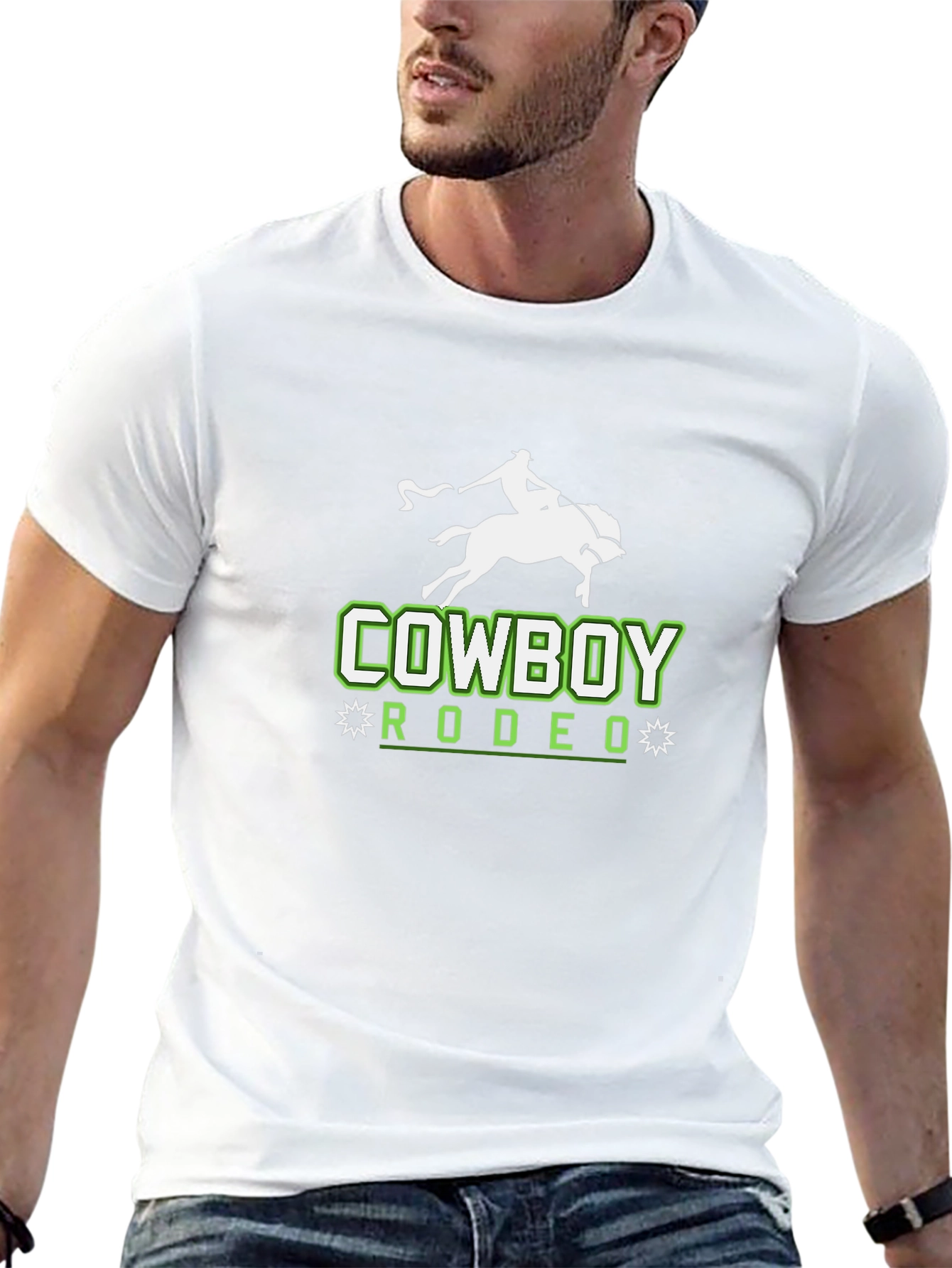 Cowboy Rodeo Graphic Black T-Shirt
