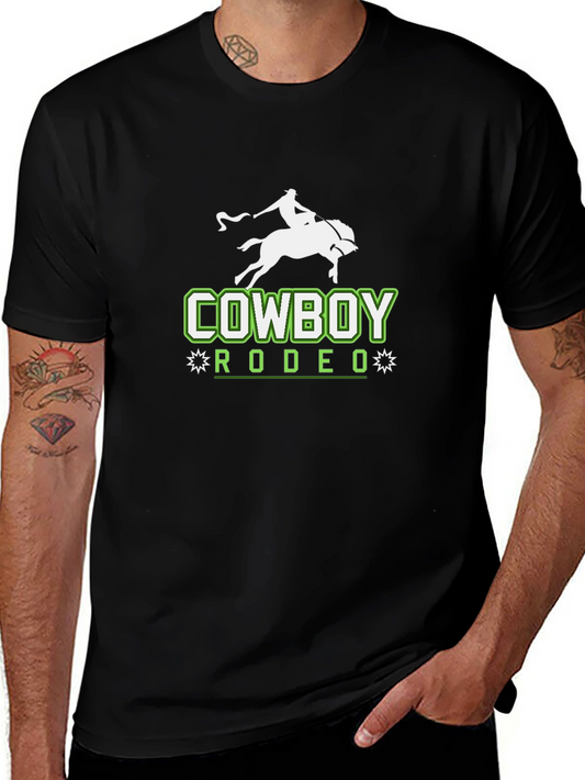 Cowboy Rodeo Graphic Black T-Shirt