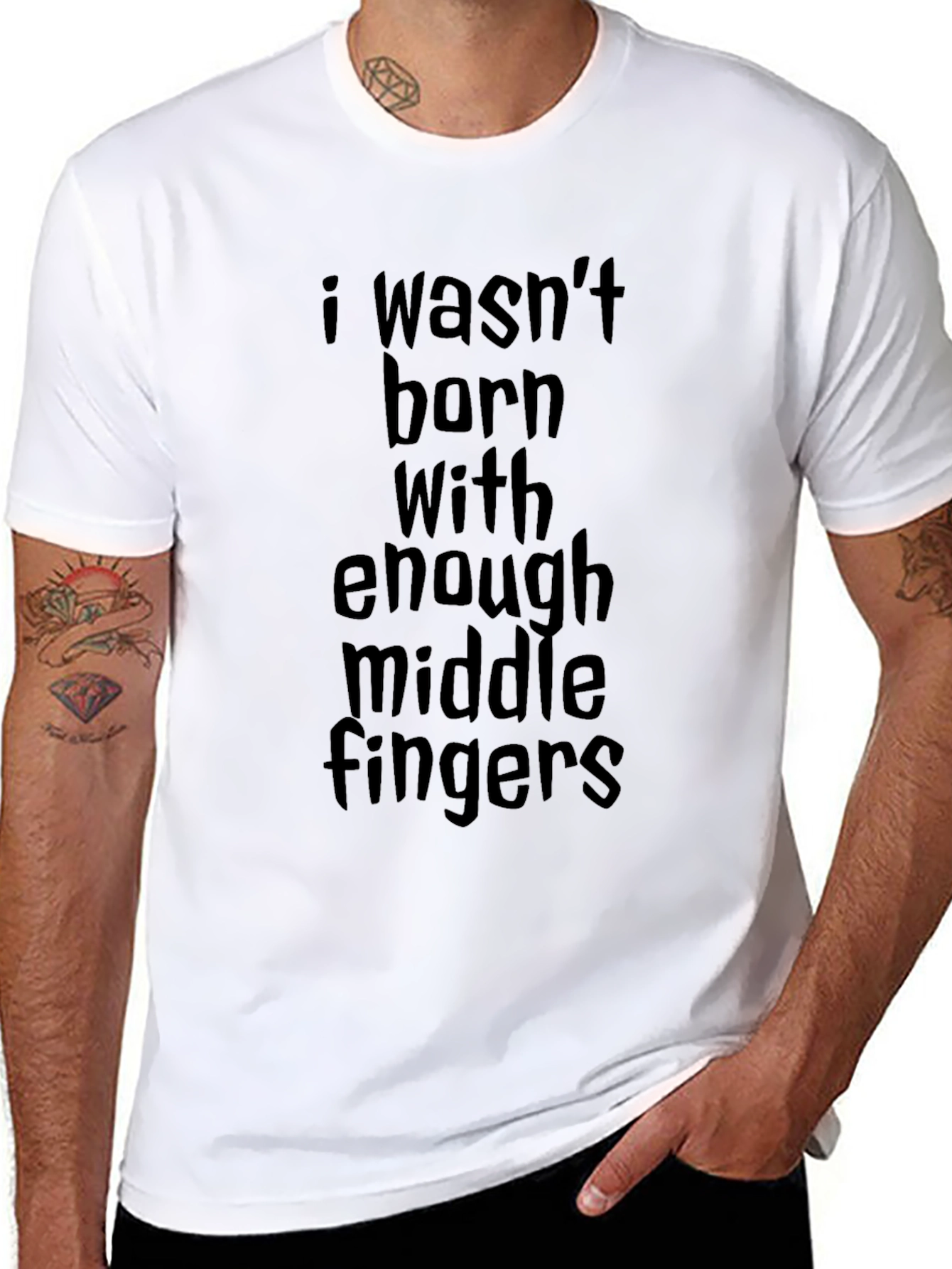 Sarcastic Humor T-Shirt: Middle Finger Statement Tee