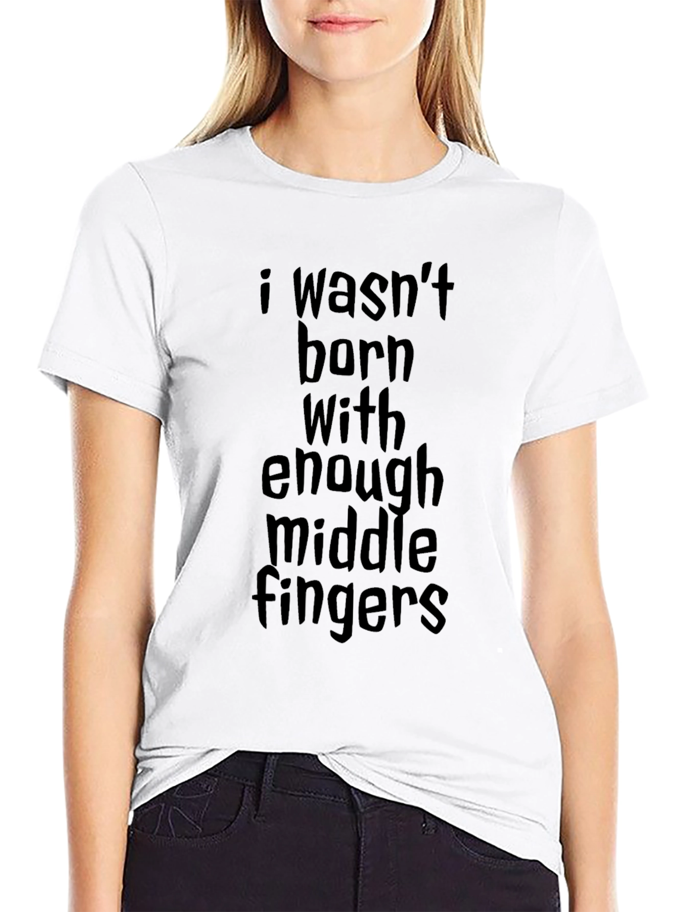 Sarcastic Humor T-Shirt: Middle Finger Statement Tee