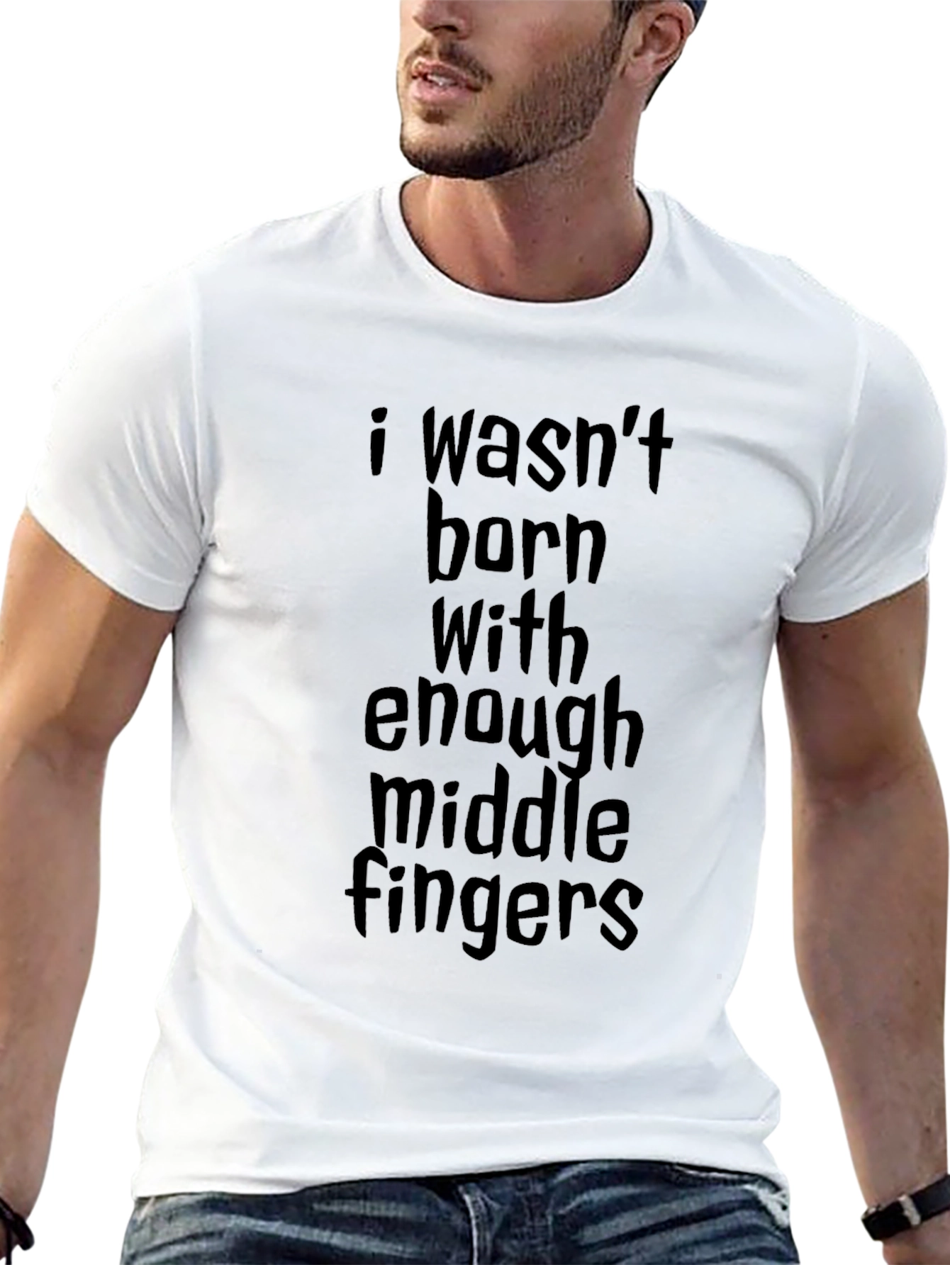 Sarcastic Humor T-Shirt: Middle Finger Statement Tee