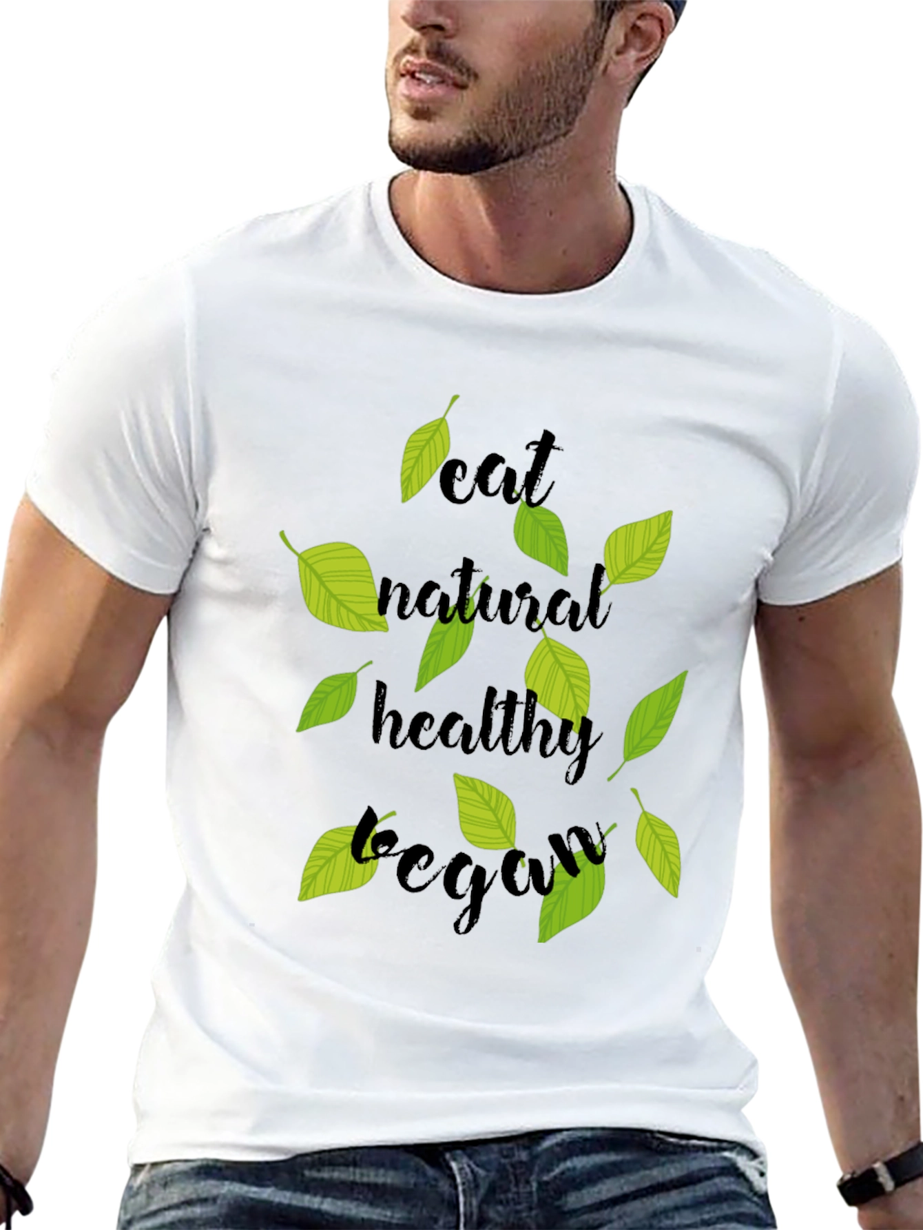 Eat Natural Vegan Black T-Shirt