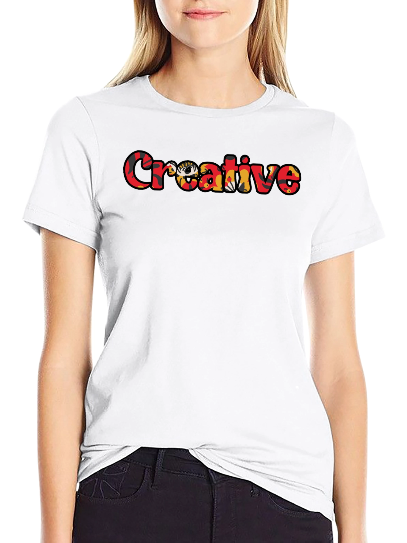 Creative Graphic T-Shirt - Stylish Black Tee